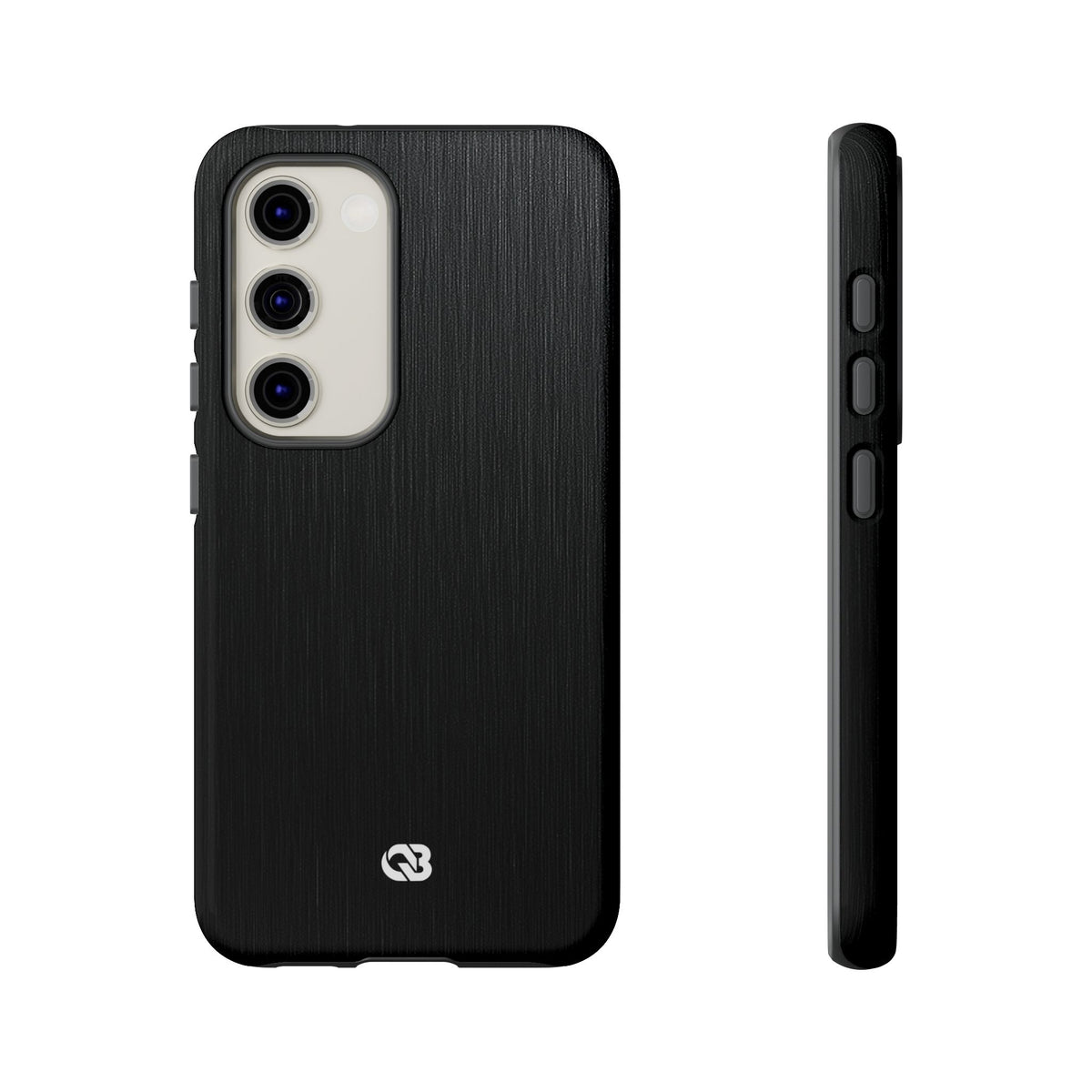Black Tough Phone Case for Samsung - Brushed Obsidian Slate