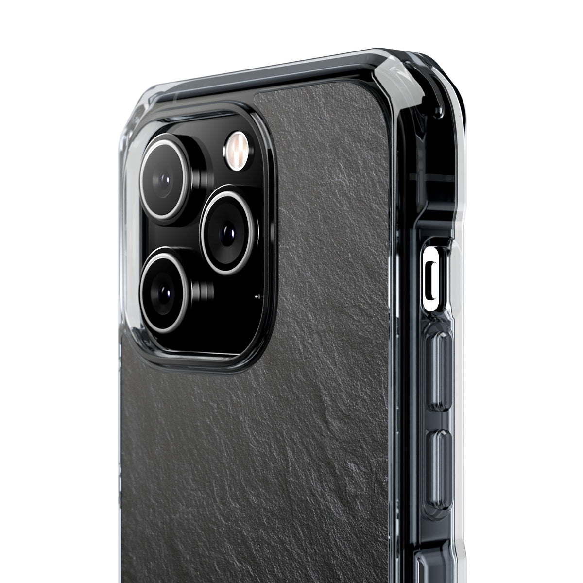 Black Impact MagSafe Phone Case for iPhone - Raw Obsidian Slate