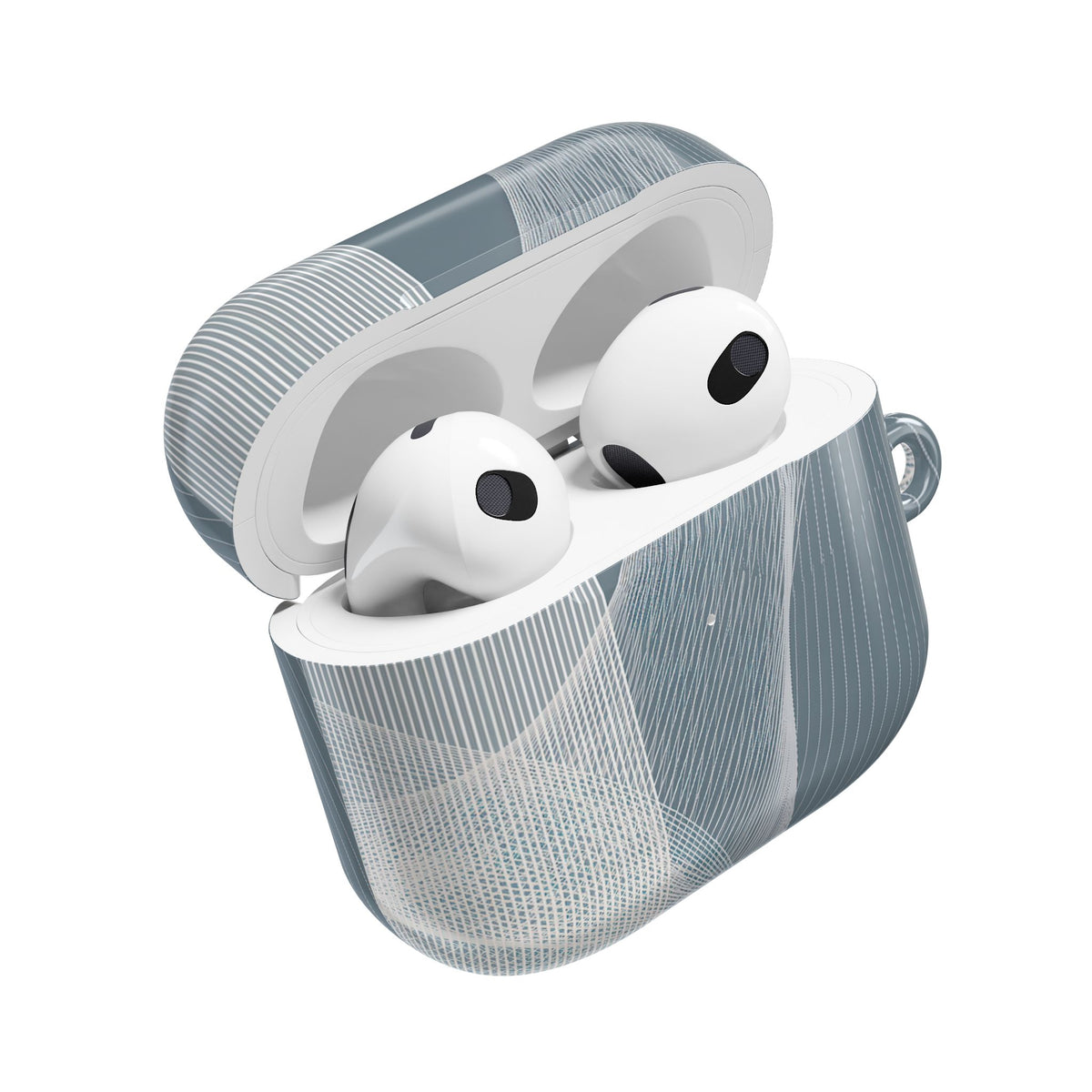 Slate Contour Drift · Hard Case for AirPods & AirPods Pro · Grey