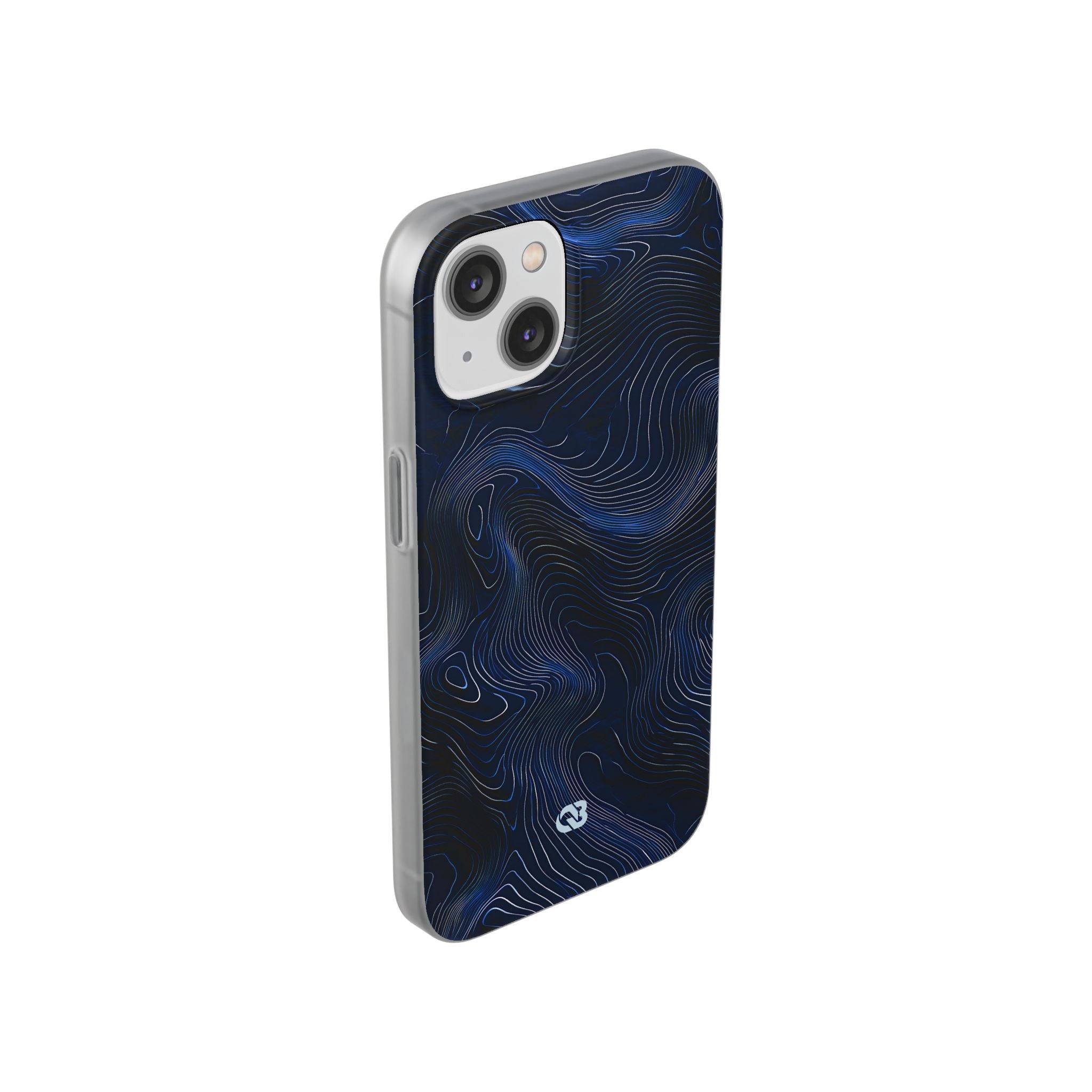 Blue Lite Phone Case for iPhone - Cobalt Contour Ridge