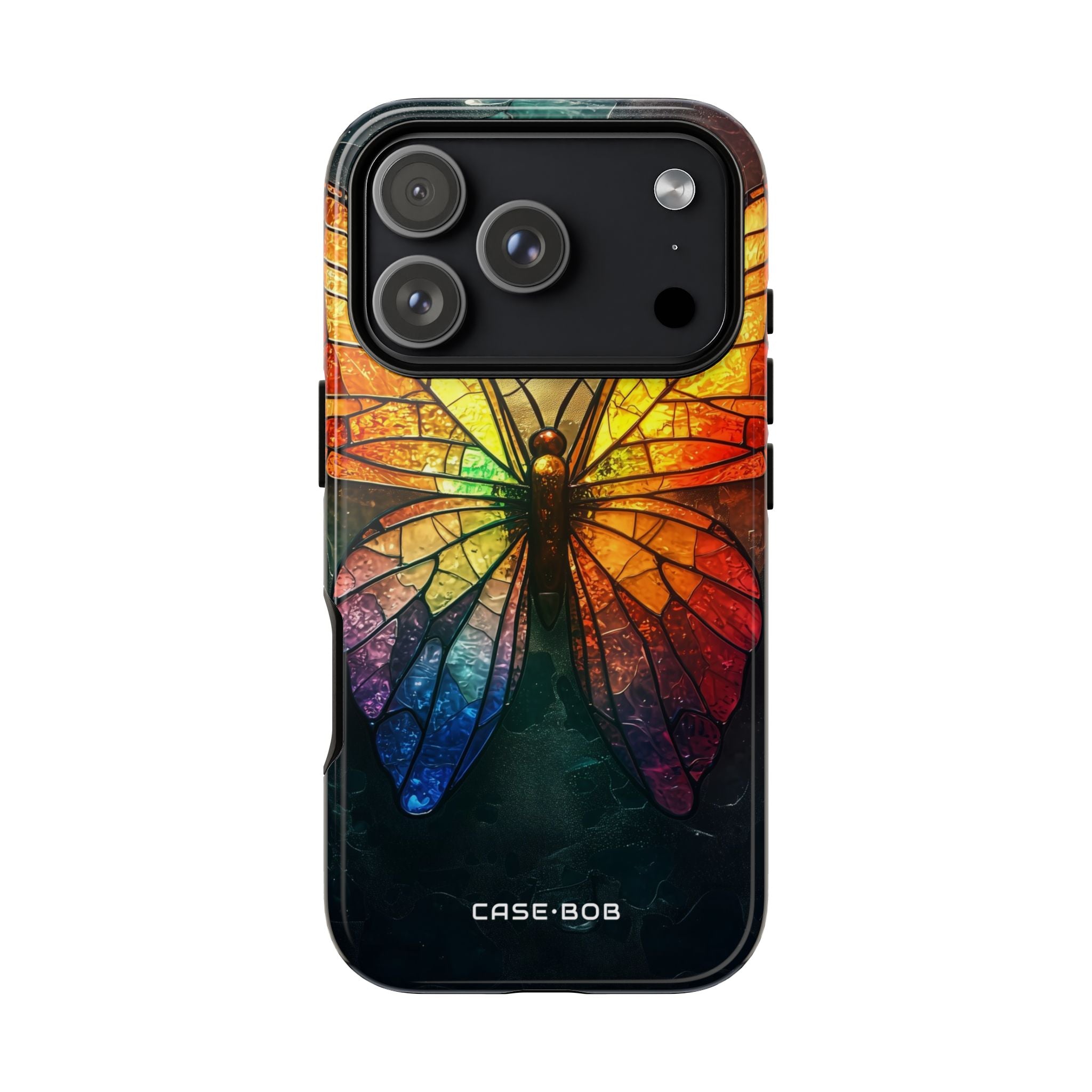 Stained Glass Butterfly iPhone 17 Pro Case - Tough - CASE•BOB