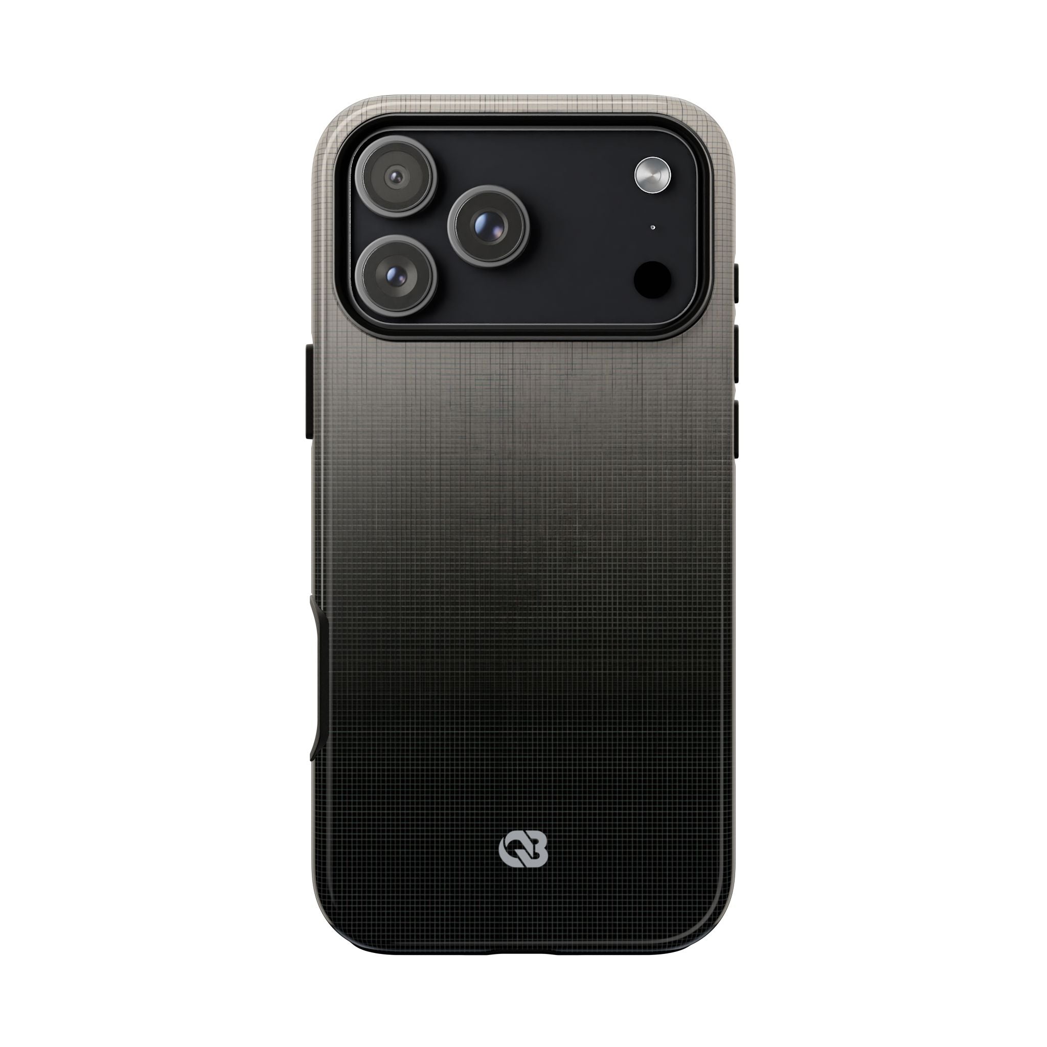 Grey Tough Phone Case for iPhone - Faded Sand Mesh