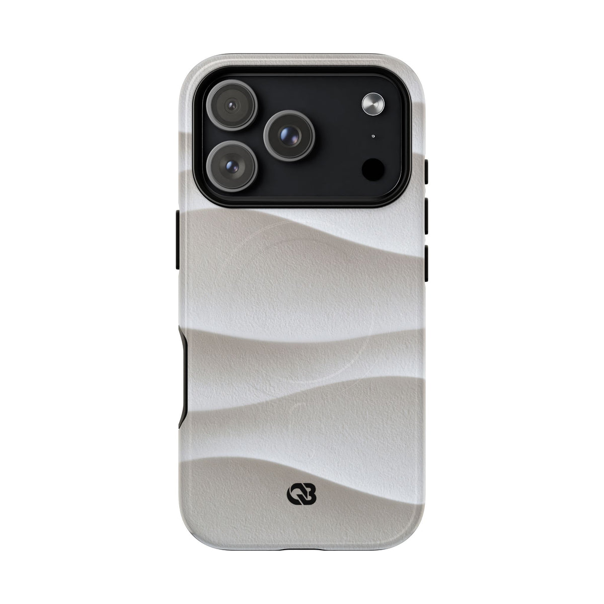 White Tough 2.0 Magsafe Phone Case for iPhone - Arctic Flow Ridges