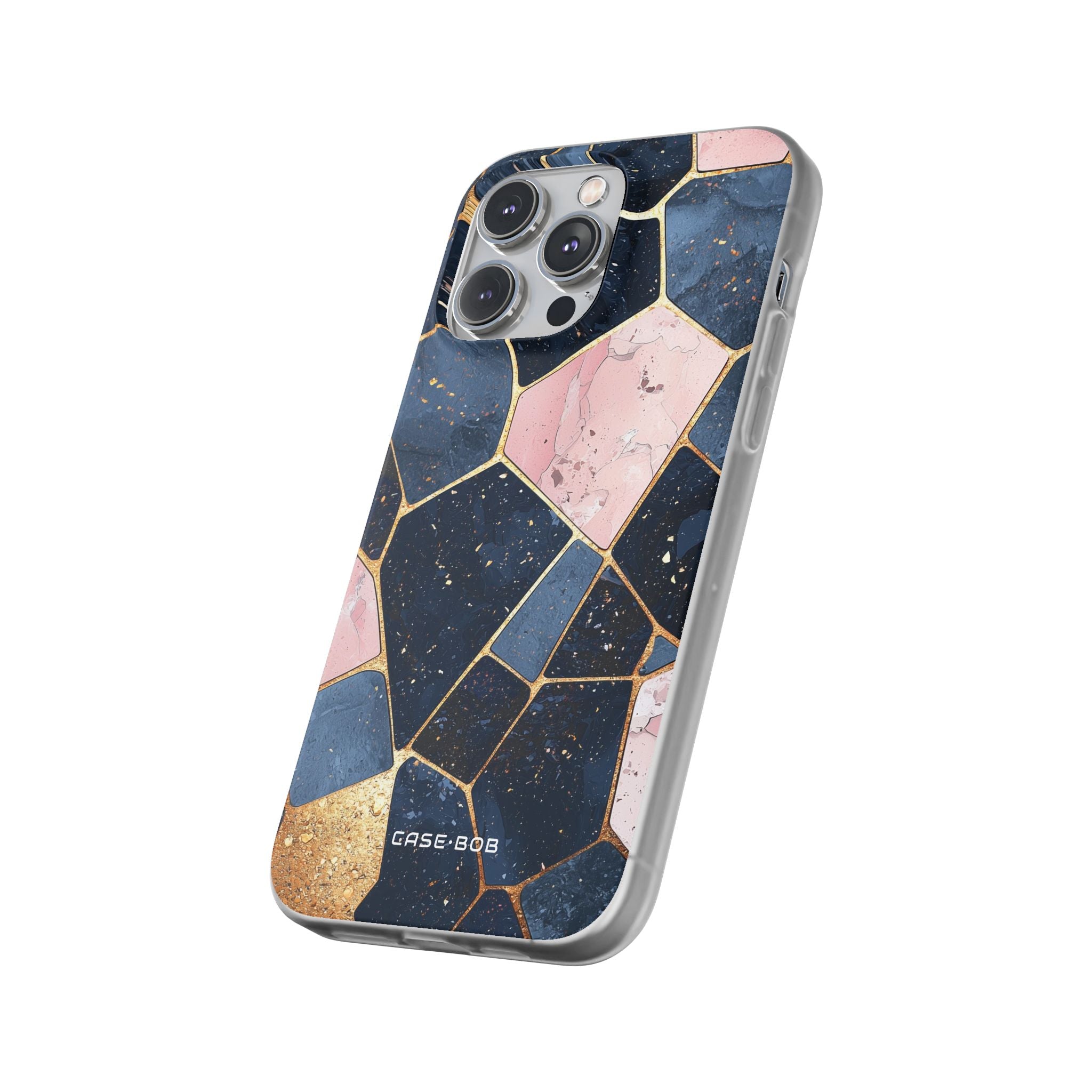 Golden Mosaic iPhone 14 Pro Max Case - Soft