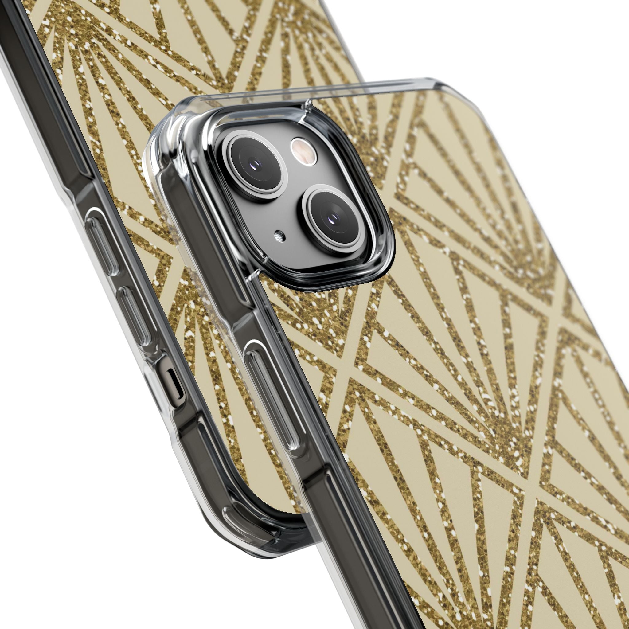 Kulta-diamanten säteily iPhone 14 Plus -suojakotelo - Impact