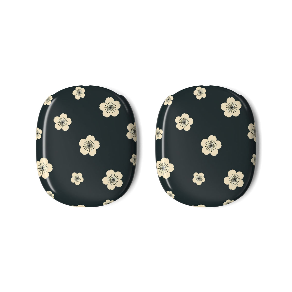 Midnight Sakura Bloom · Hard Case for AirPods Max · Black
