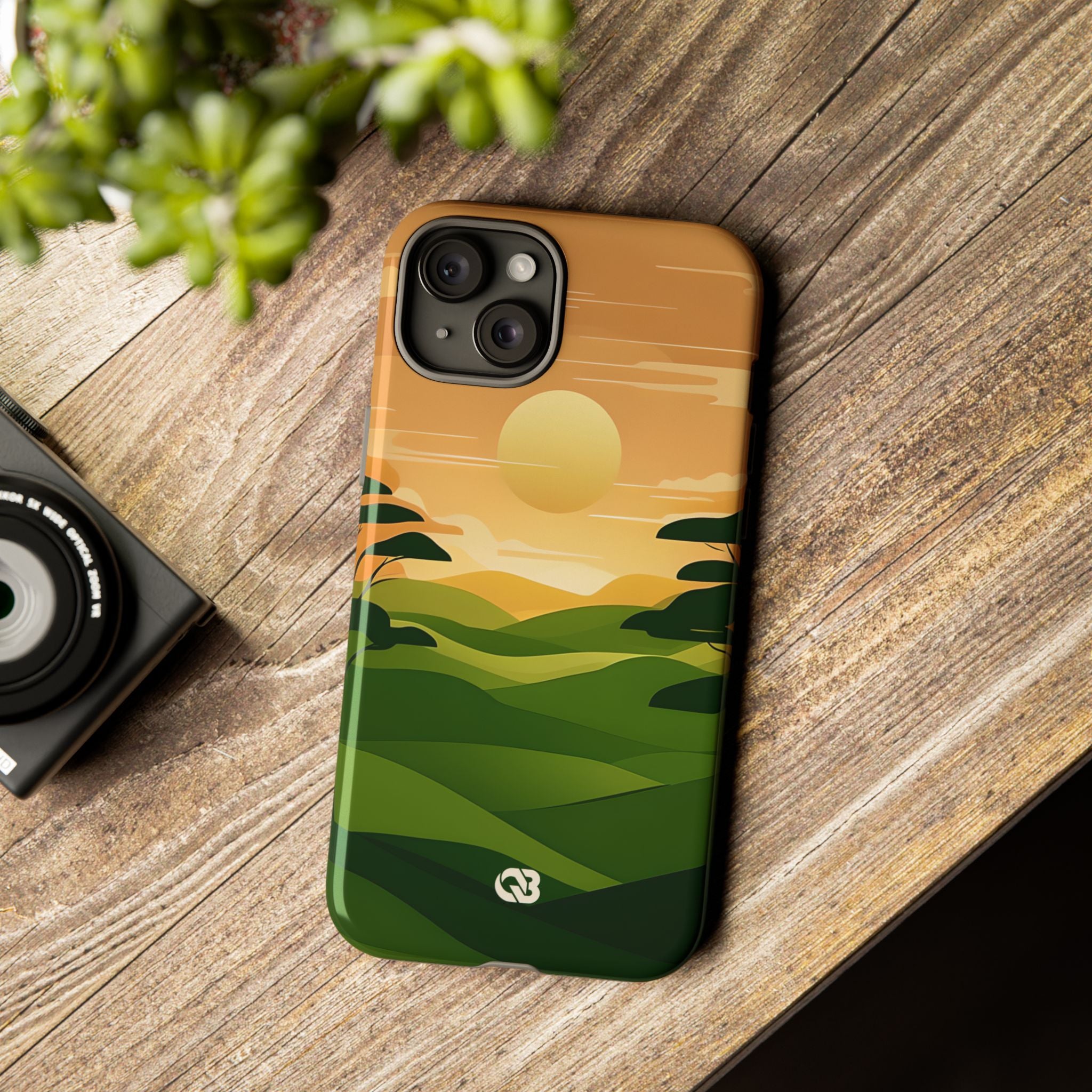 Verdant Horizon Sun · Tough Phone Case for iPhone