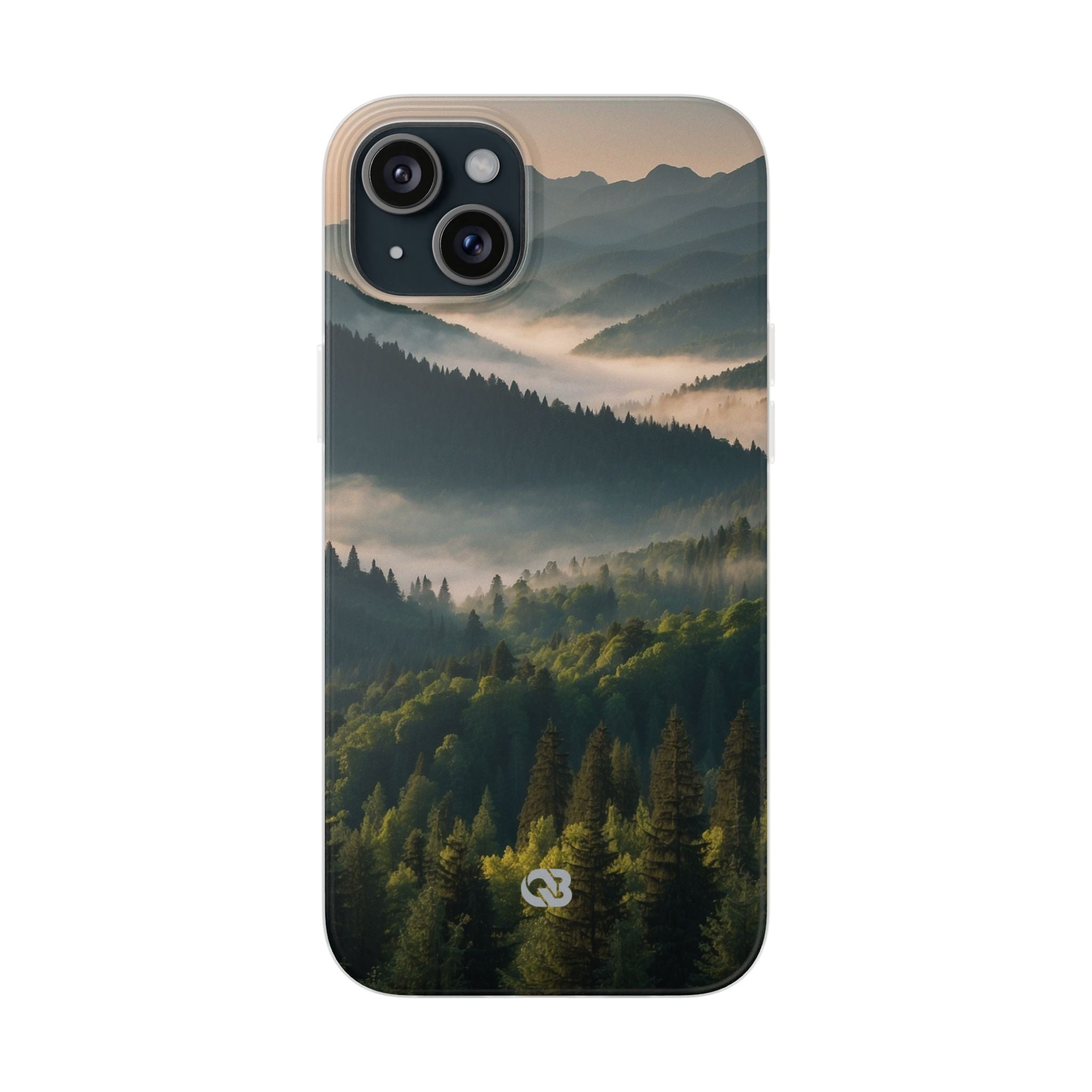 Foggy Mountain Ridge · Soft Phone Case for iPhone