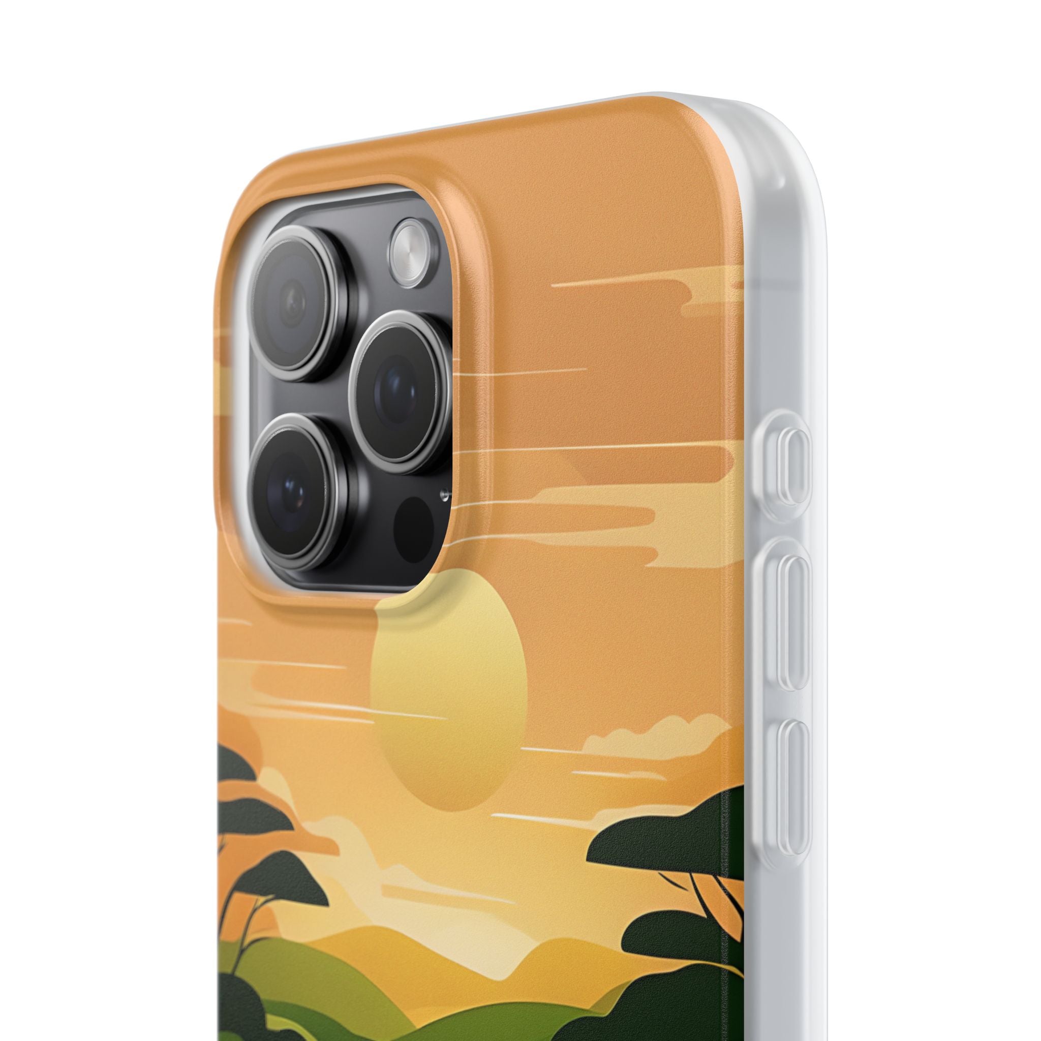 Verdant Horizon Sun · Soft Phone Case for iPhone