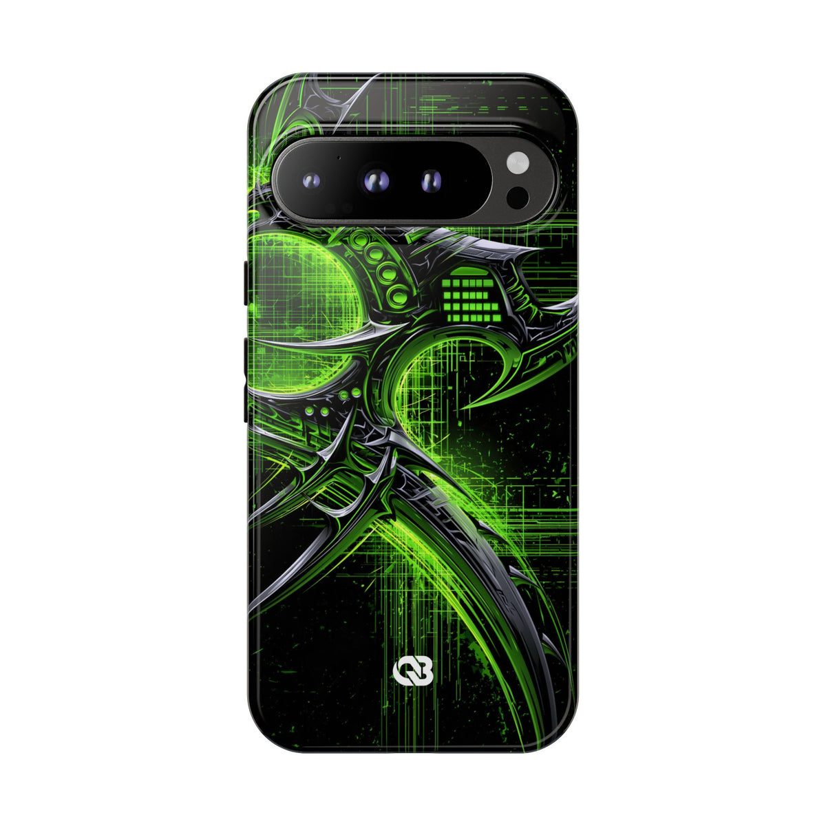 Cyber Sigil Grid · Tough Phone Case for Pixel · Green