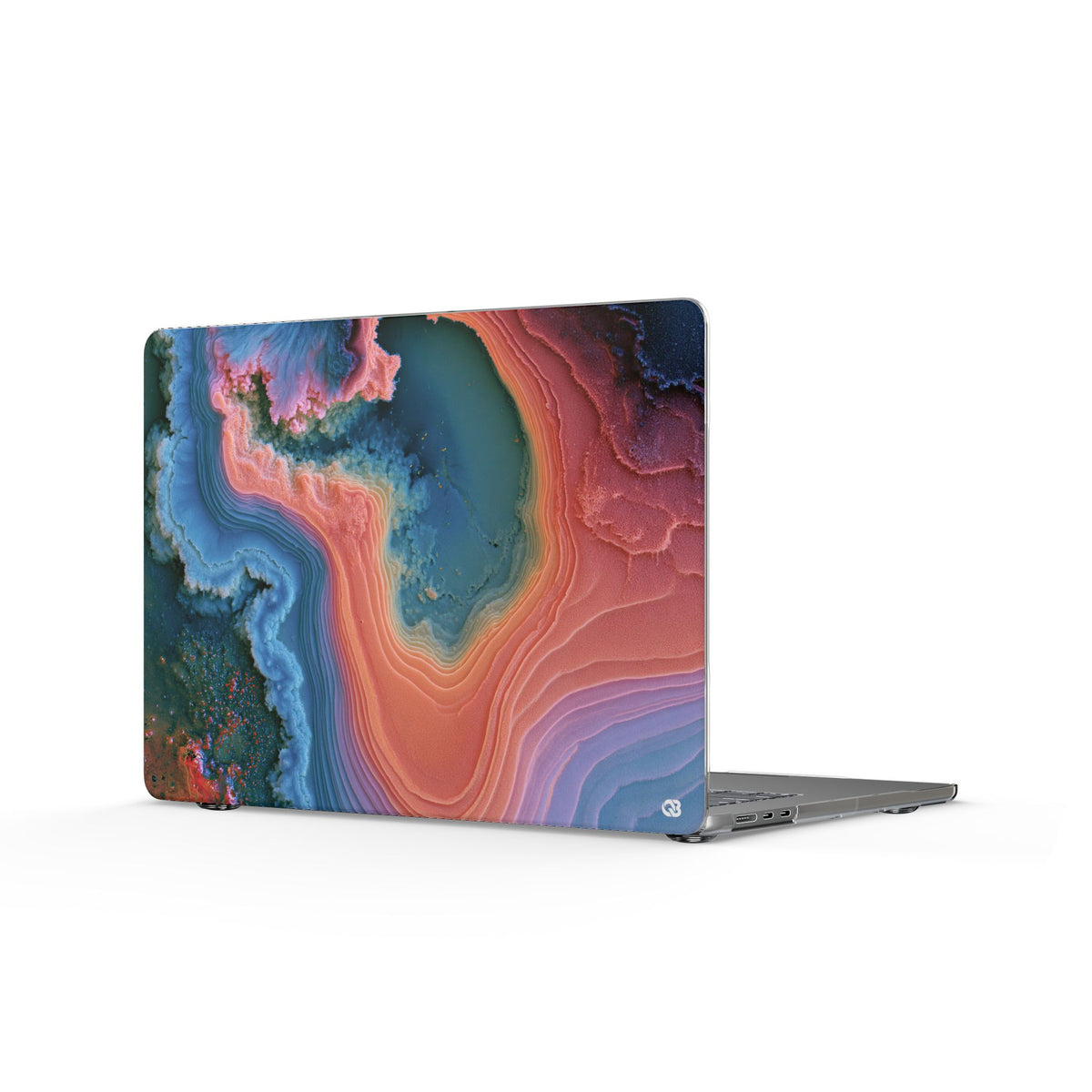 Luminous Resonance · Clear Hard Case for MacBook · Blue