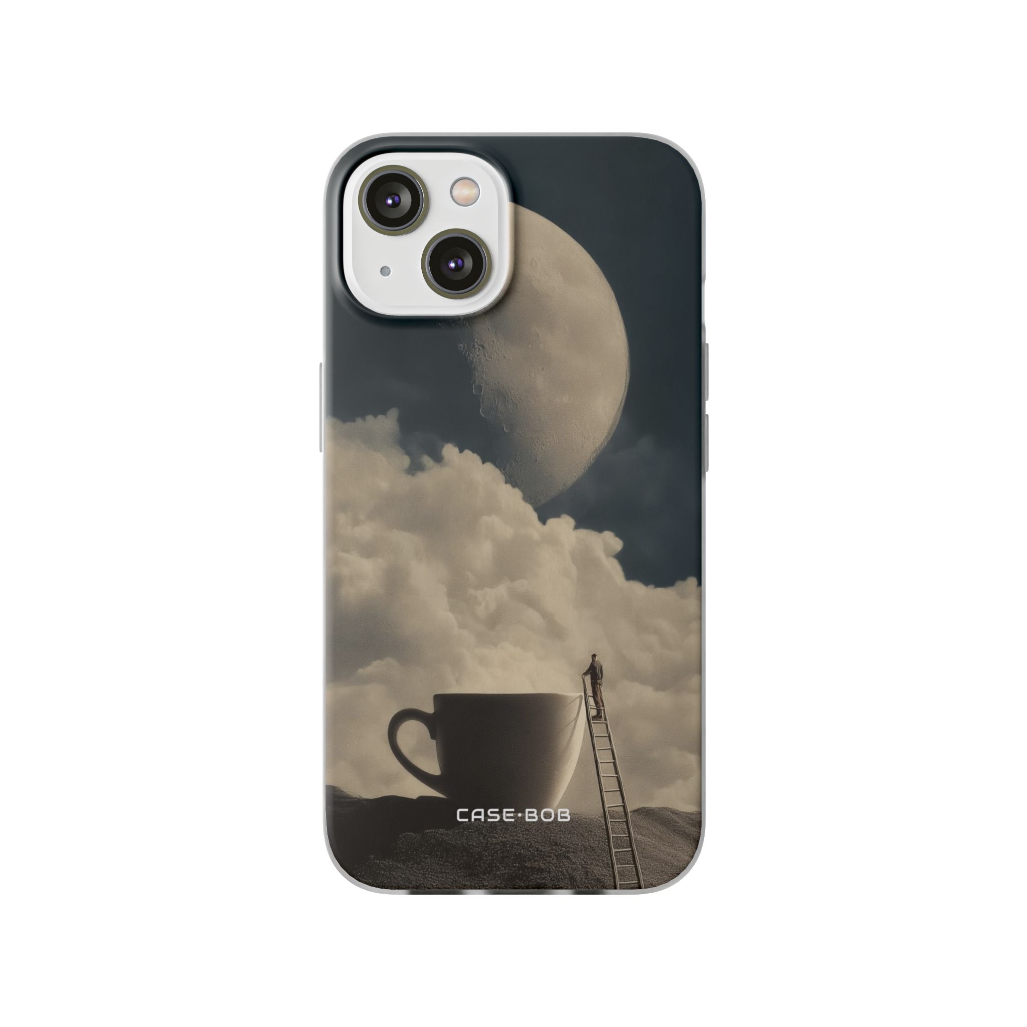 Moonlit Cup iPhone 14 Cover - Blød