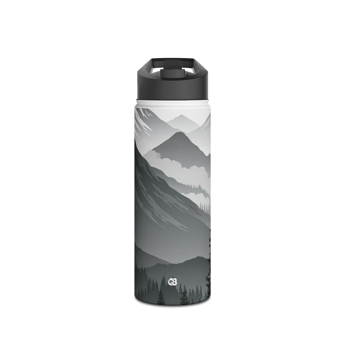 Alpine Horizon · Insulated Water Bottle · Black