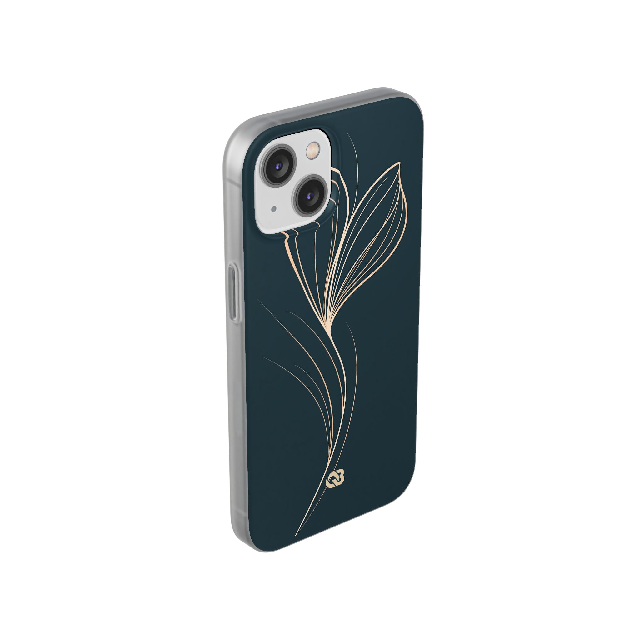 Teal Lite Phone Case for iPhone - Sandstone Silk Flora