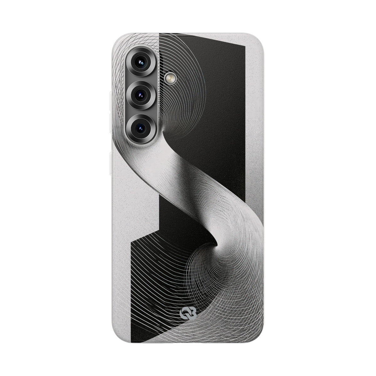 Grey Lite Phone Case for Samsung - Obsidian Moiré Wave