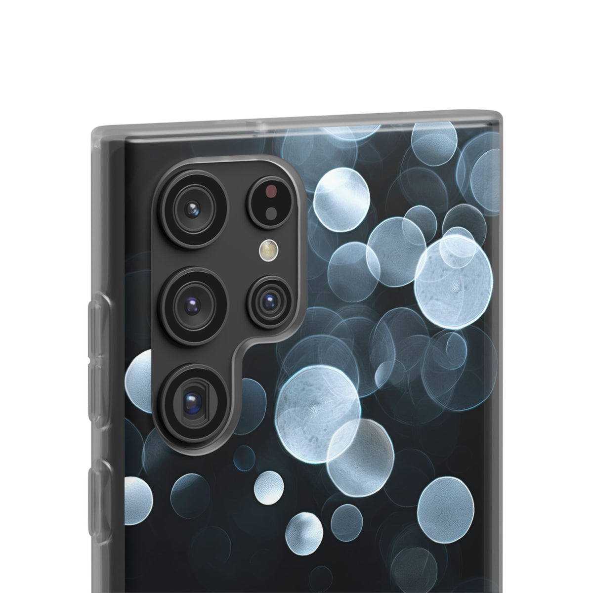 Black Lite Phone Case for Samsung - Silver Orbit Glow