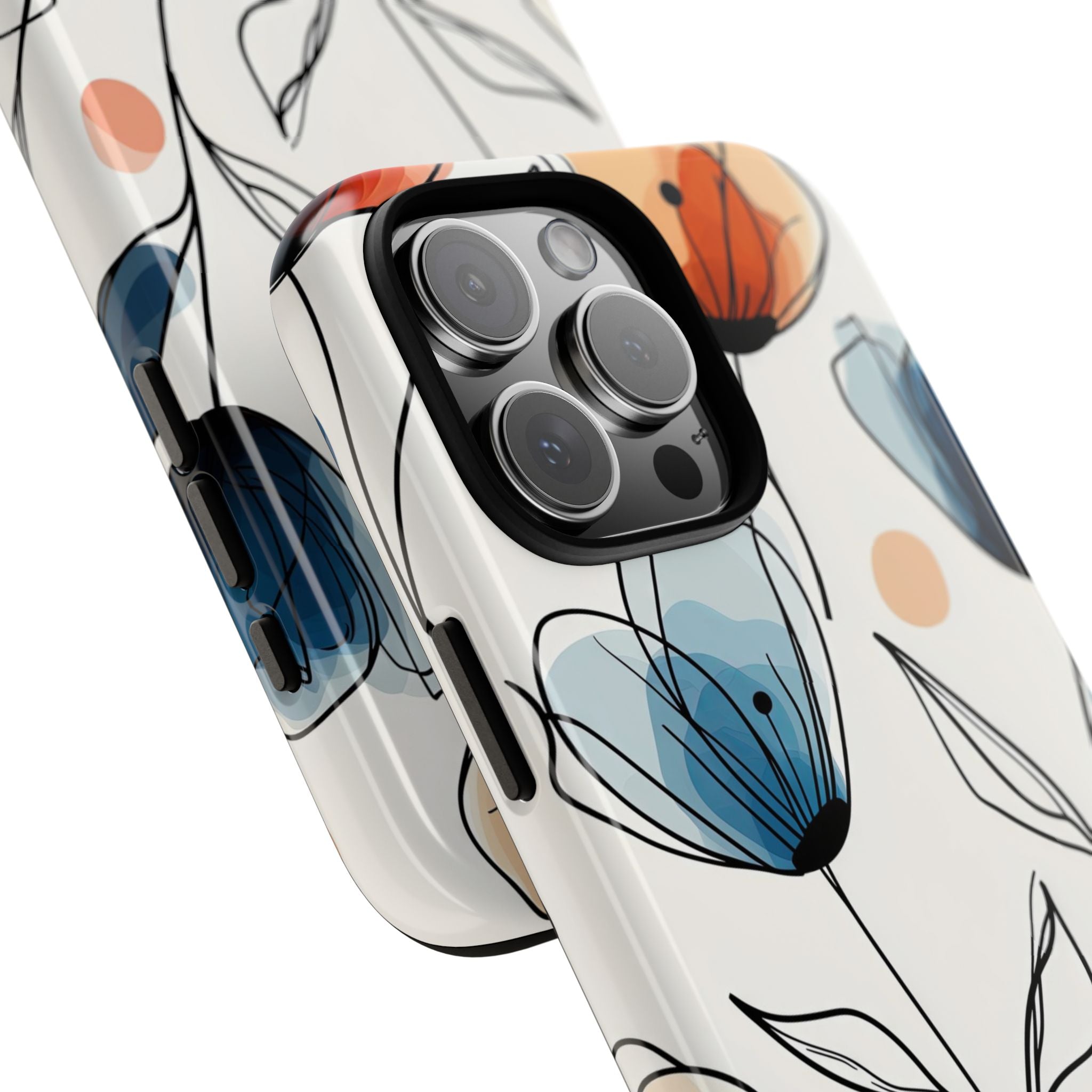 Ink Watercolor Tulips · Tough Case for iPhone