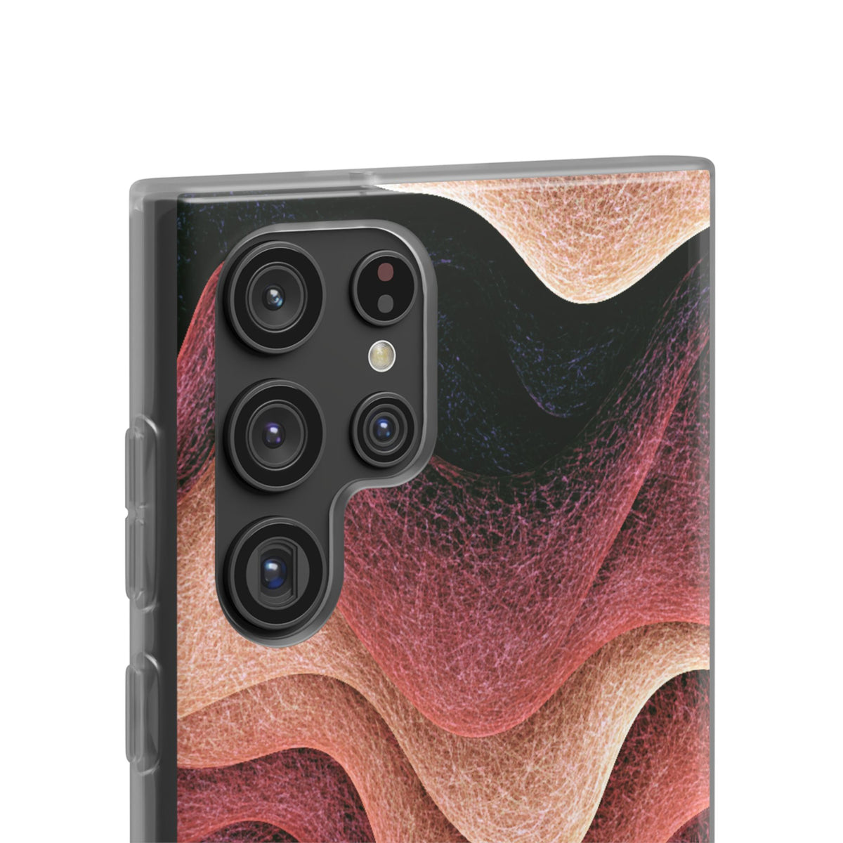 Rose Contour Waves · Lite Phone Case for Samsung · Pink