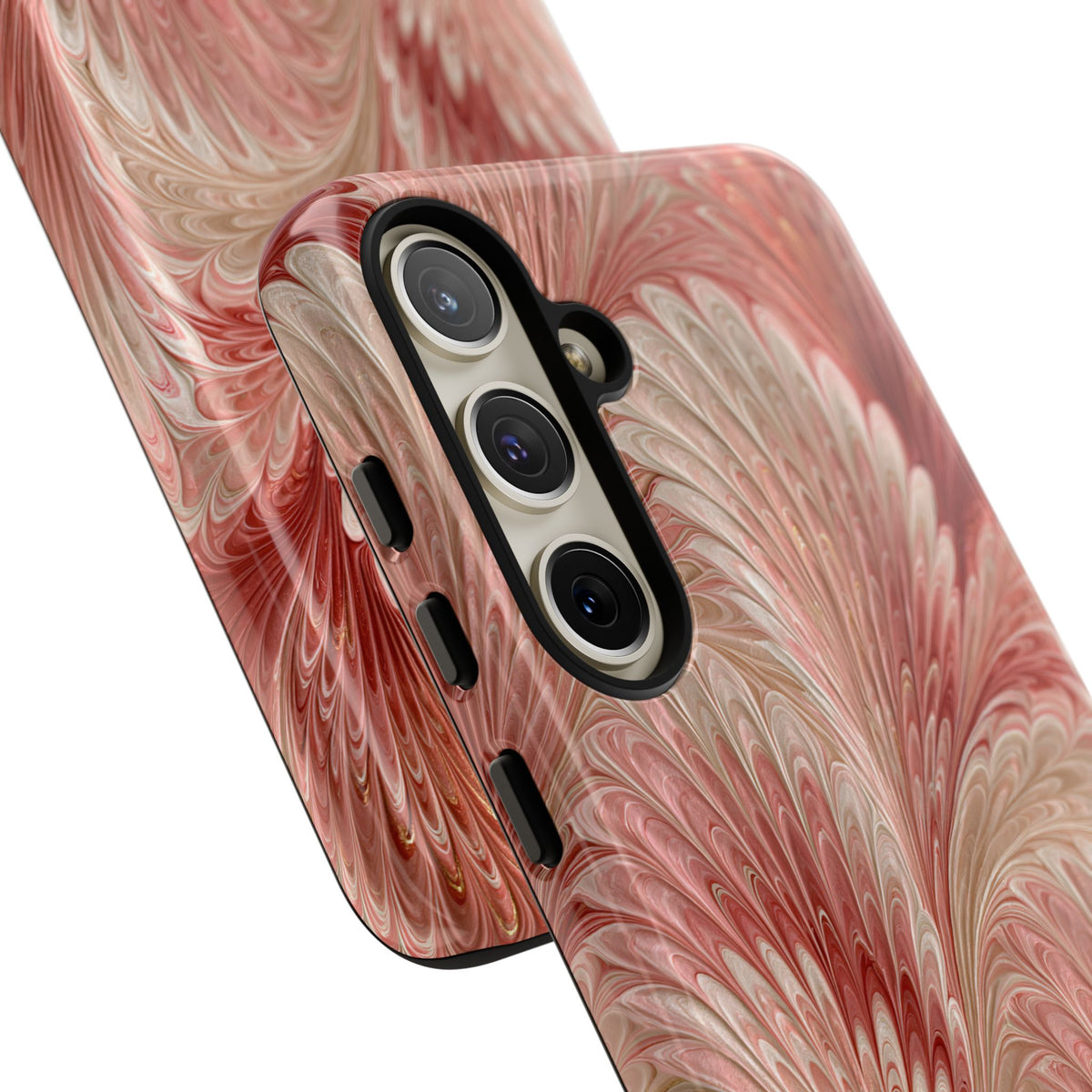 Blush Petal Plume · Tough Phone Case for Samsung · Pink