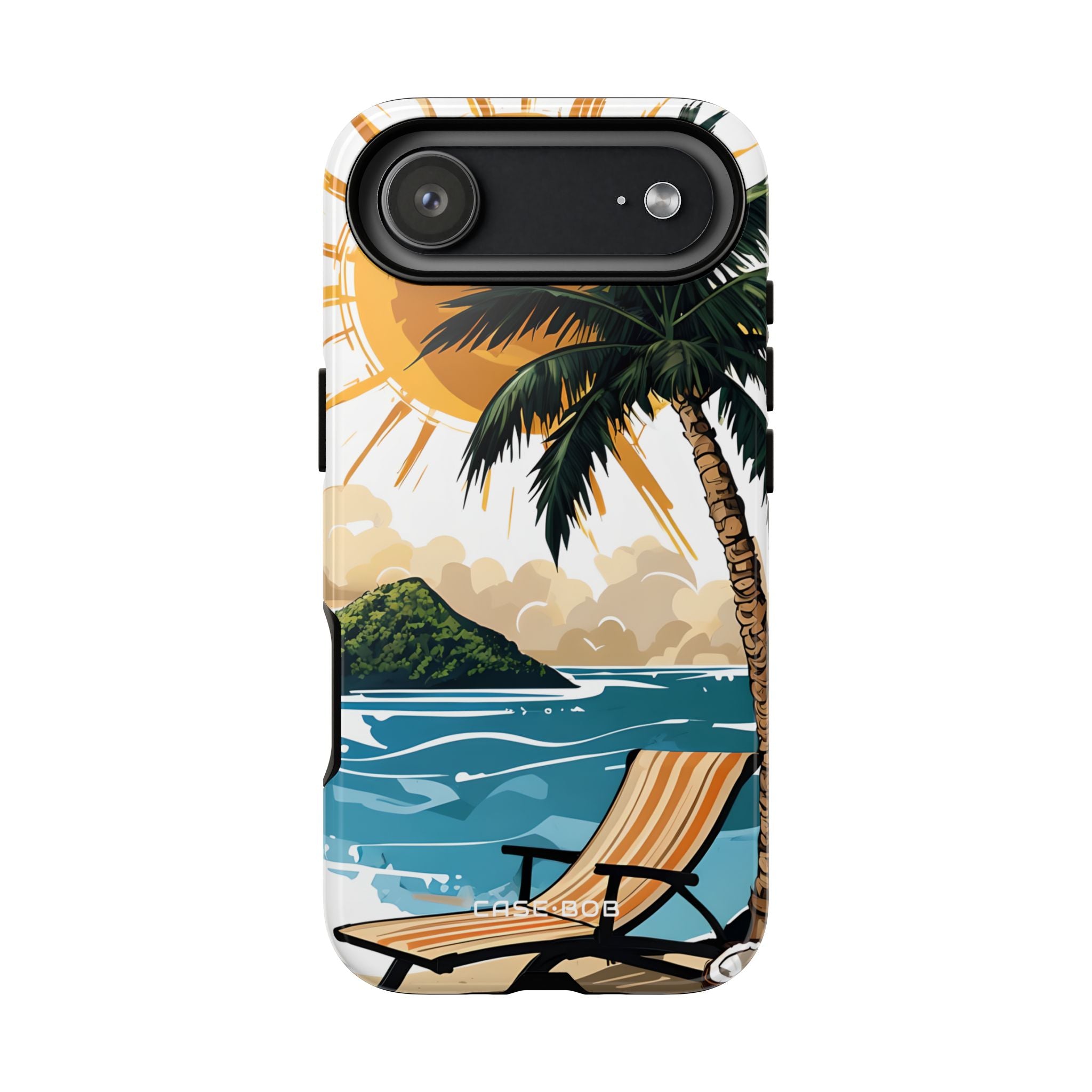 Sunny Palm Breeze iPhone 17 Air Case - Tough - CASE•BOB