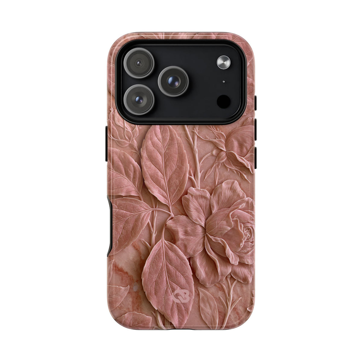 Blush Rose Relief · Tough 2.0 Magnetic Phone Case for iPhone · Pink