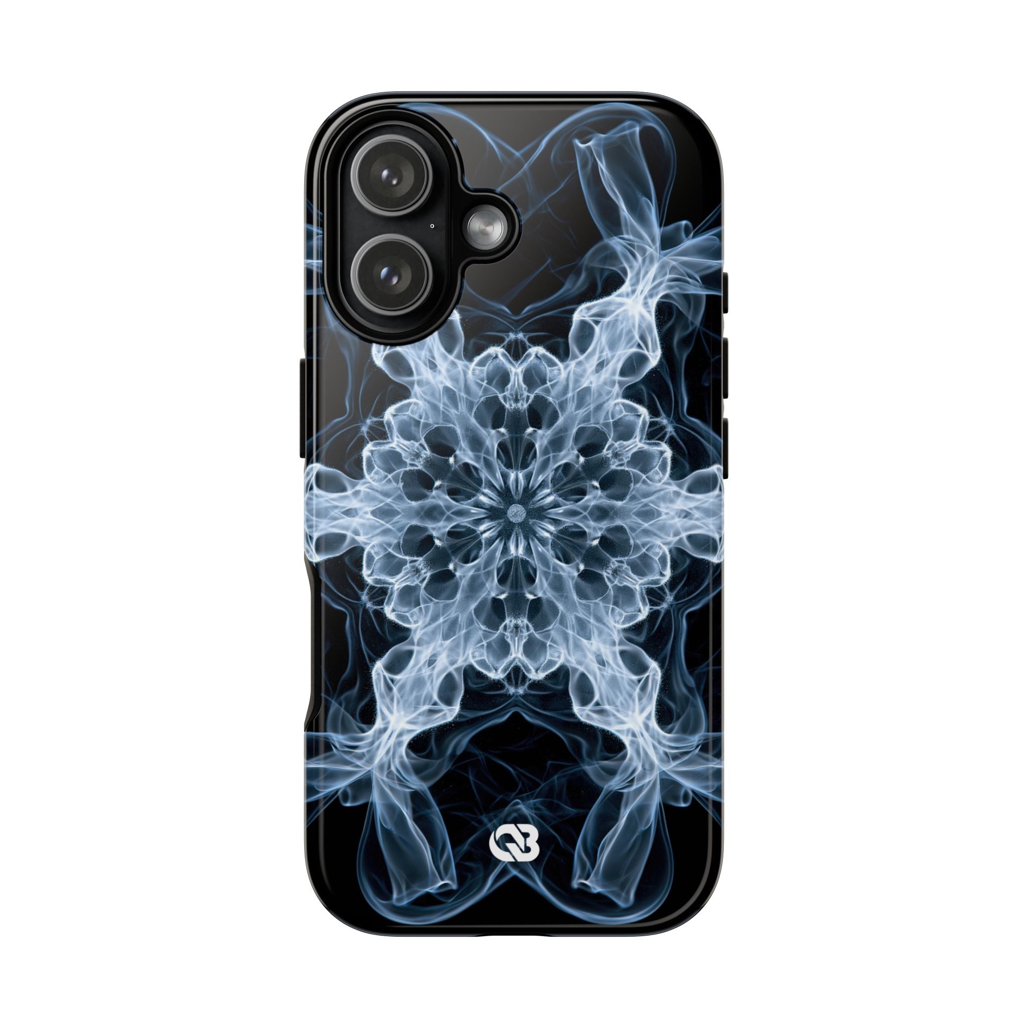 Blue Tough Phone Case for iPhone - Glacial Smoke Crown