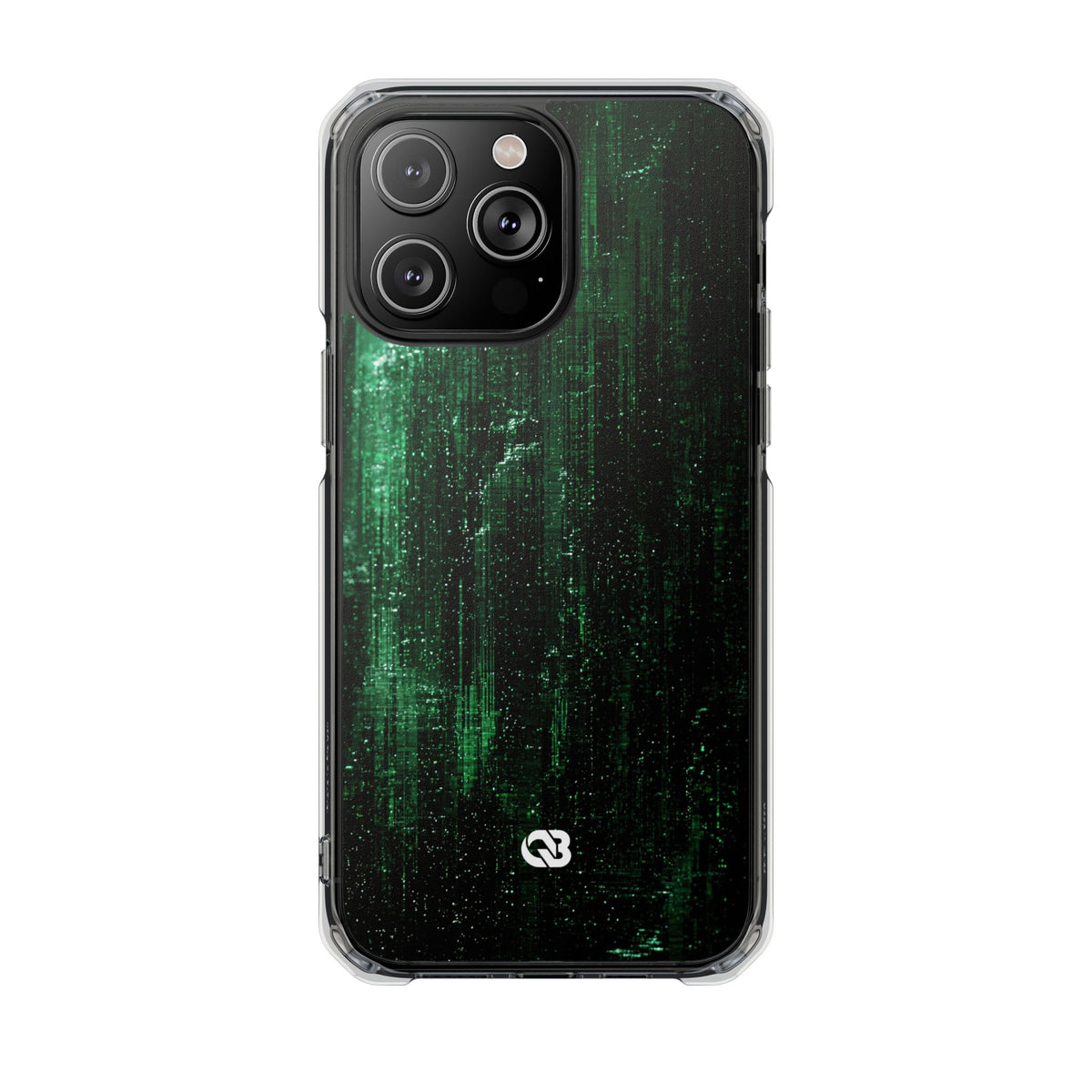 Emerald Void · Clear Impact Magnetic Phone Case for iPhone · Green