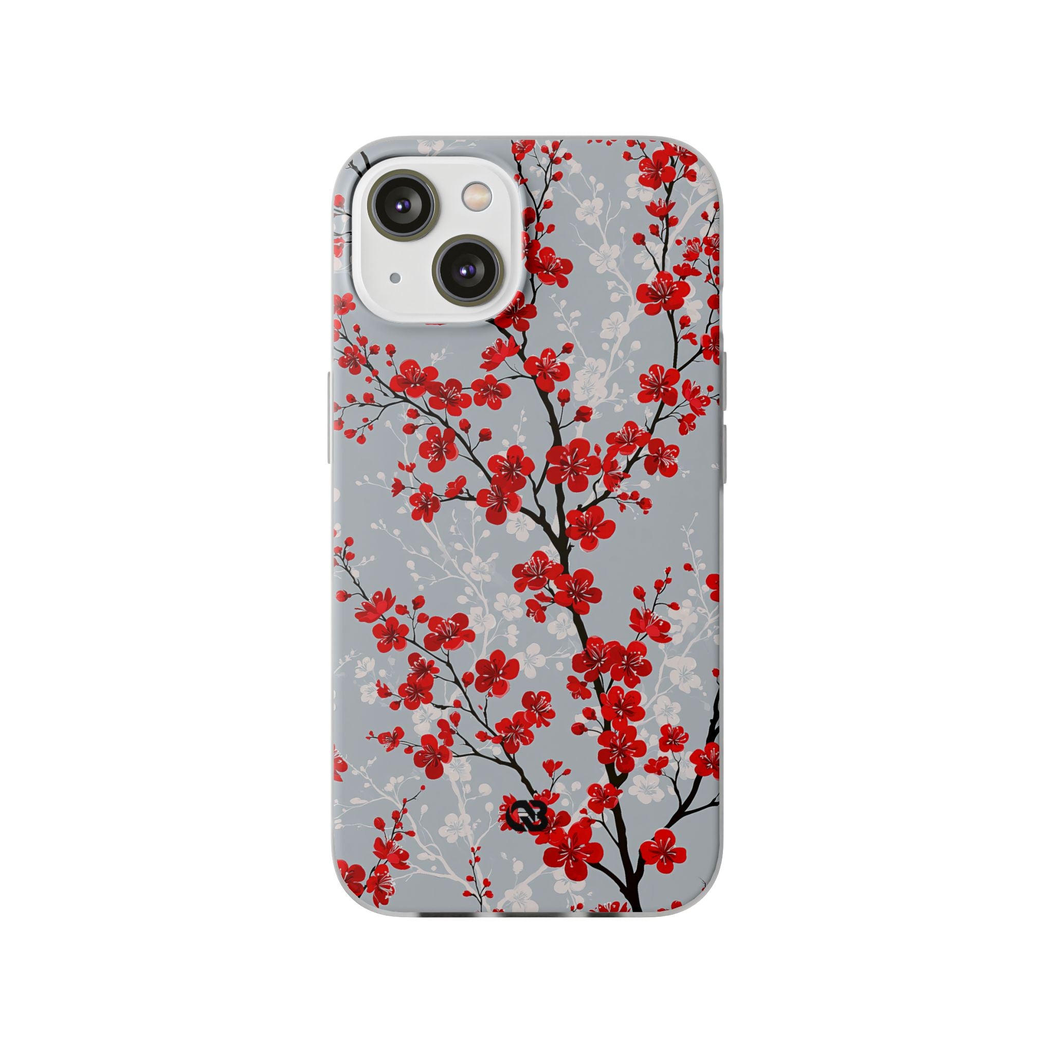 Grey Lite Phone Case for iPhone - Crimson Sakura Slate