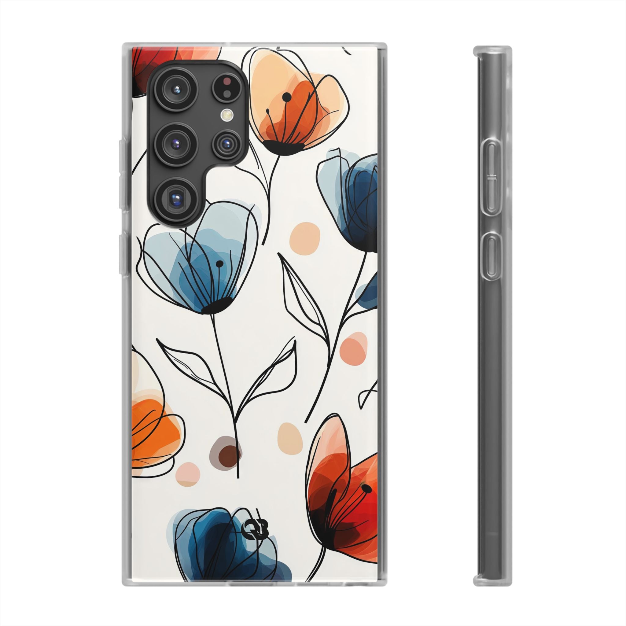Ink Watercolor Tulips · Soft Phone Case for Samsung
