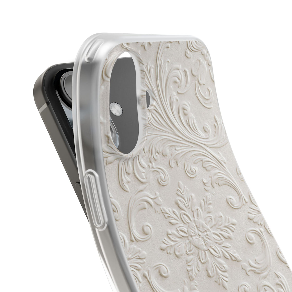 Sculpted Acanthus Relief · Lite Phone Case for iPhone · White