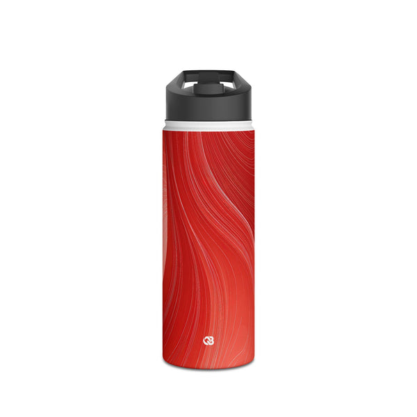 Crimson Dunes · Insulated Water Bottle · Red