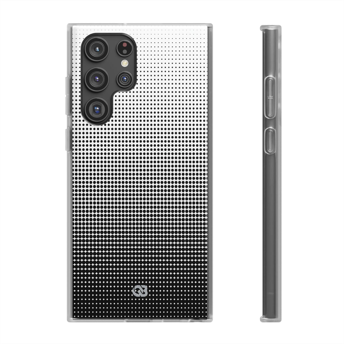 Black Lite Phone Case for Samsung - Obsidian Halftone Flux