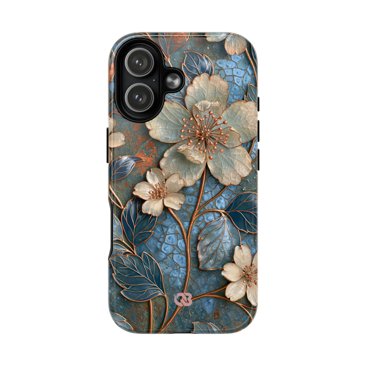 Gilded Blossom Reverie · Tough 2.0 Magnetic Phone Case for iPhone · Teal