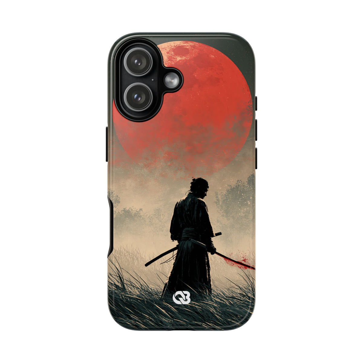 Crimson Moon Ronin · Tough Phone Case for iPhone · Red