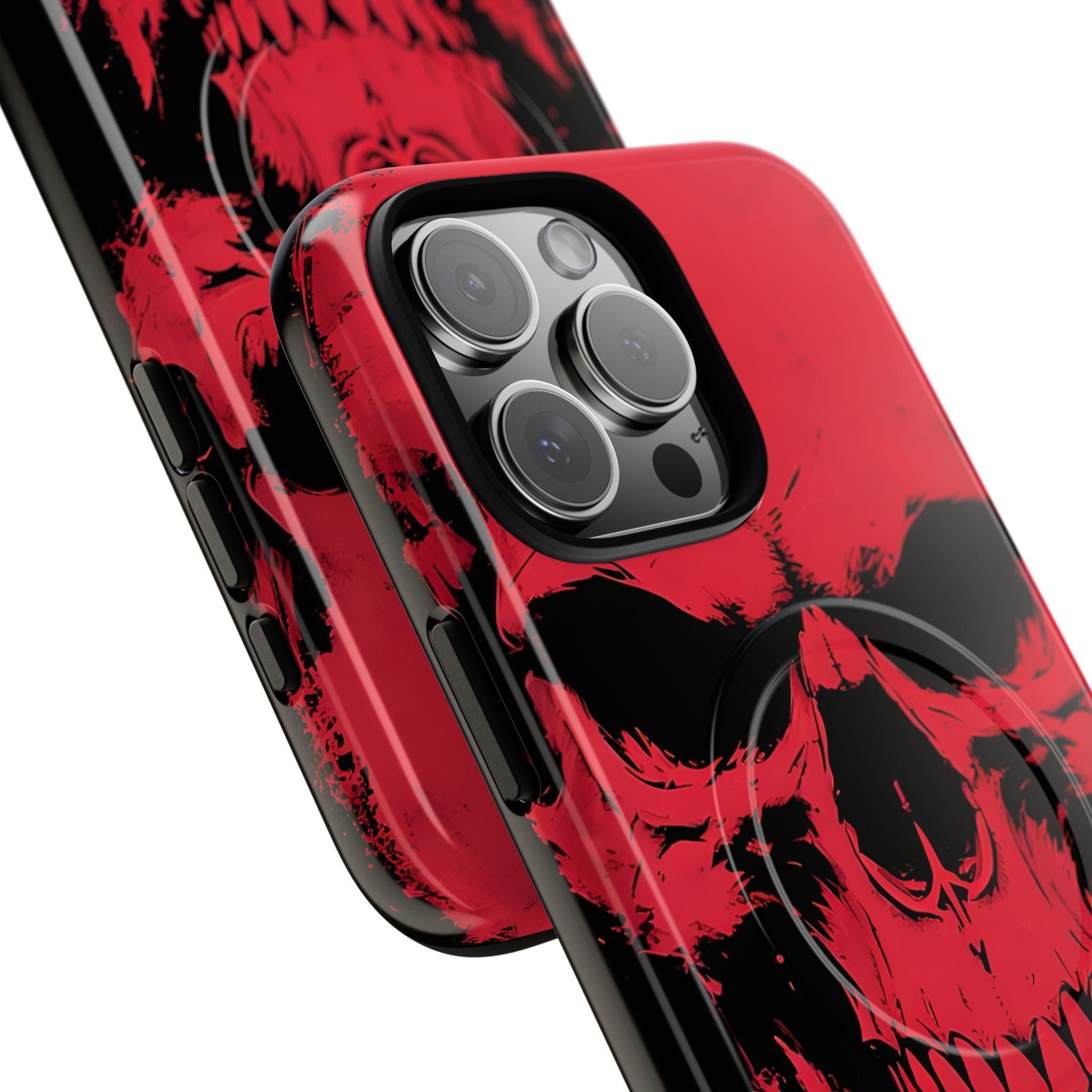 Crimson Street Skull · Tough+ Magsafe