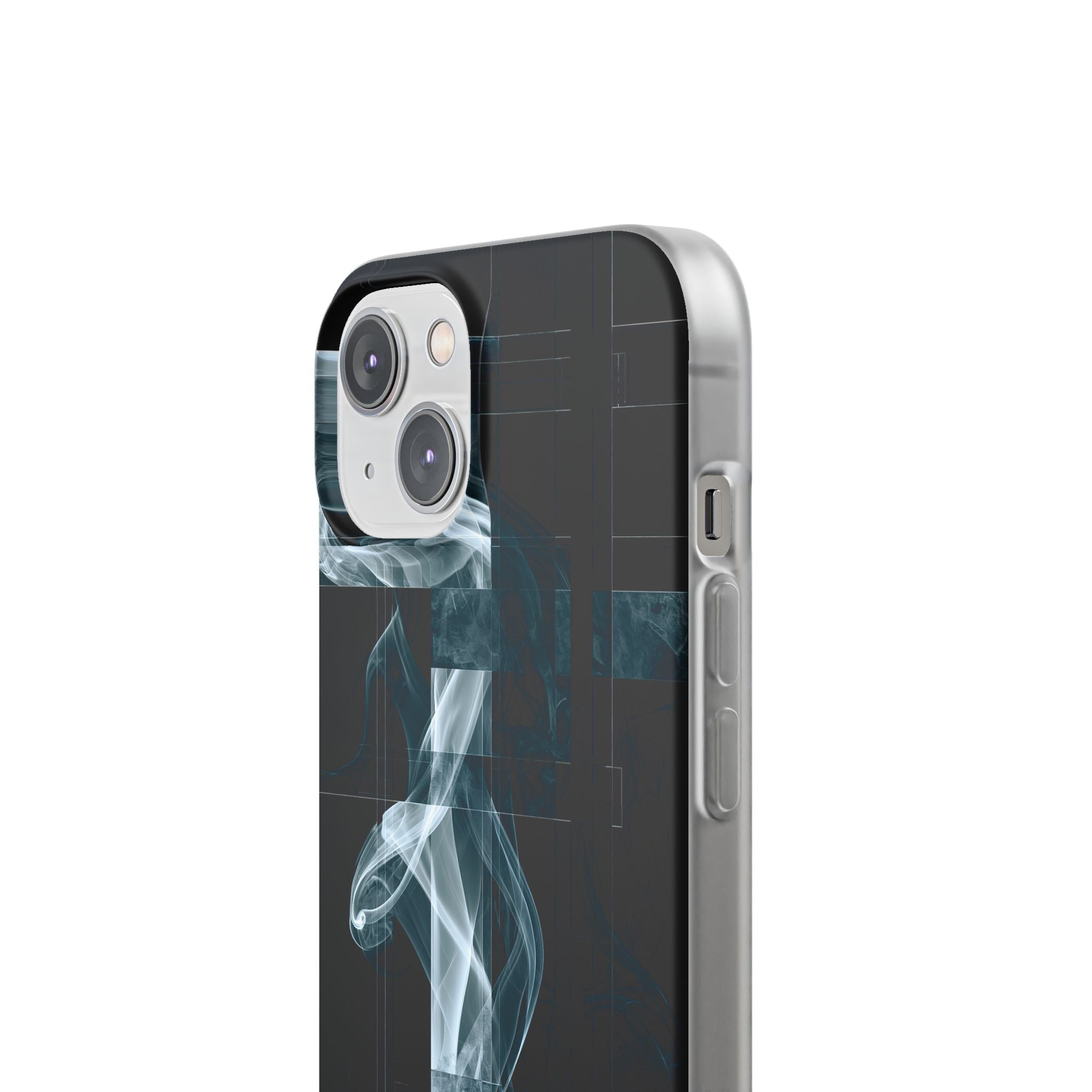 Black Lite Phone Case for iPhone - Arctic Vapor Grid