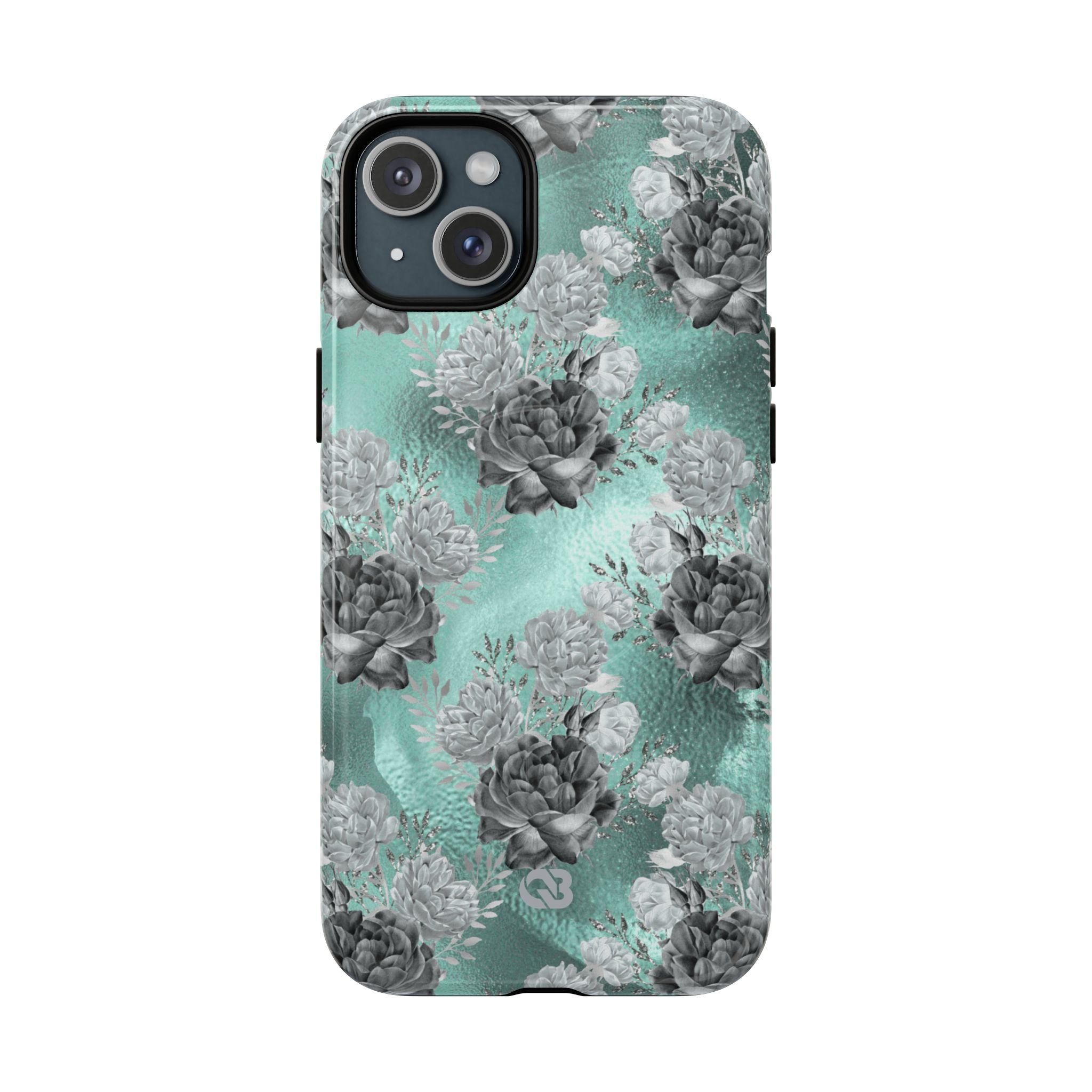 Frost Mint Floral · Tough+ Magsafe