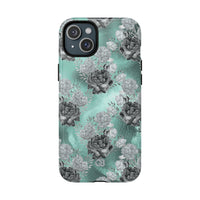 Frost Mint Floral · Tough+ Case · MagSafe