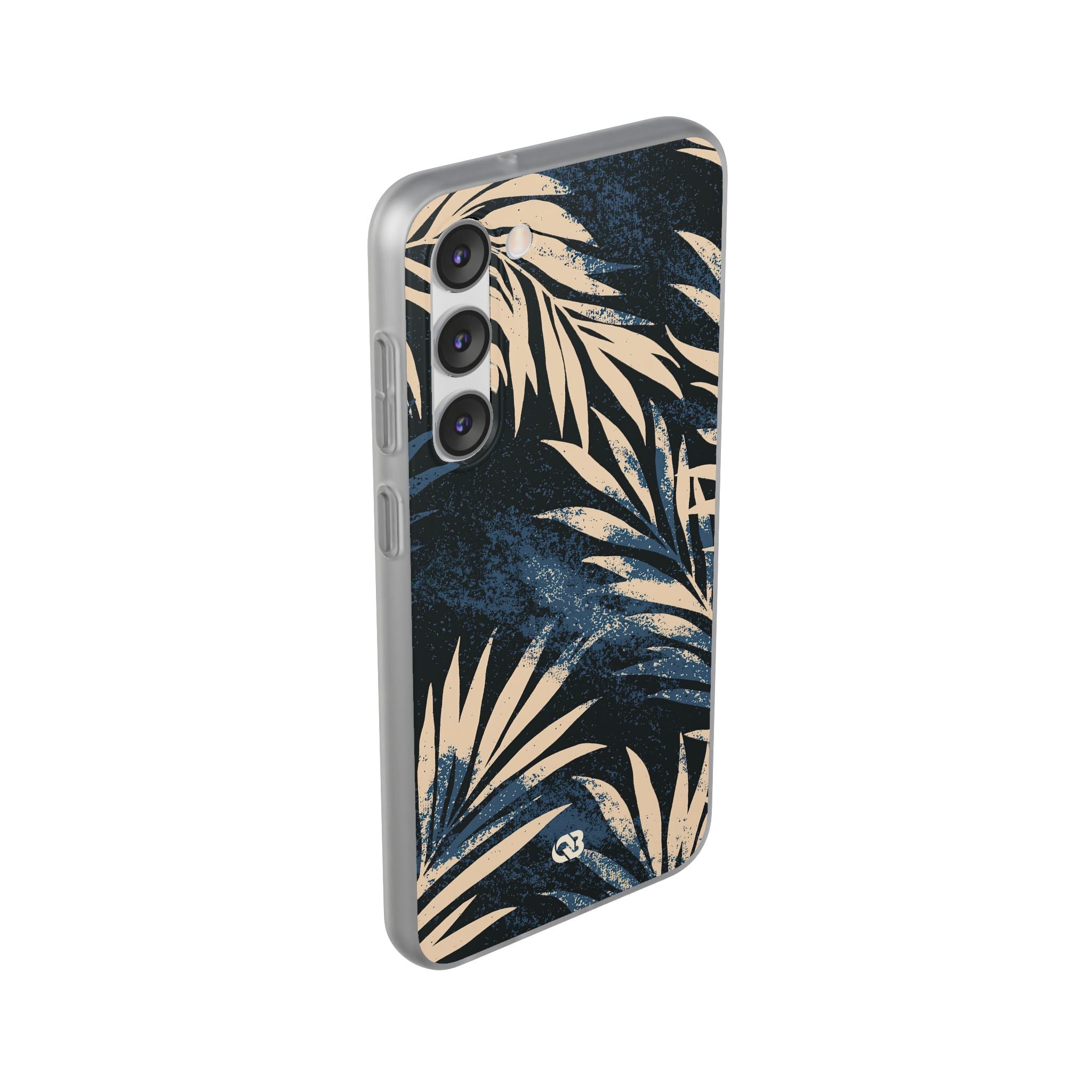 Blue Lite Phone Case for Samsung - Midnight Indigo Palm