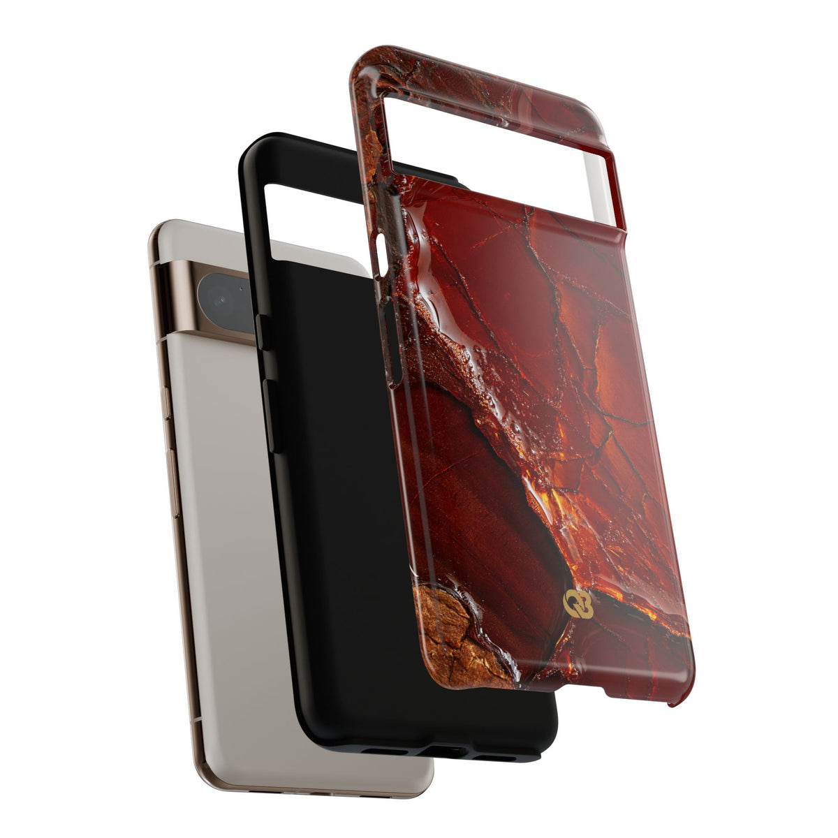Amber Embrace · Tough Phone Case for Pixel · Brown