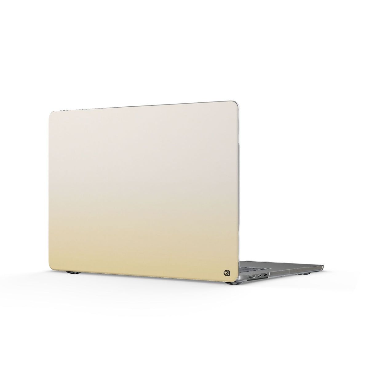 Solar Cream Ombre · Clear Hard Case for MacBook · Yellow