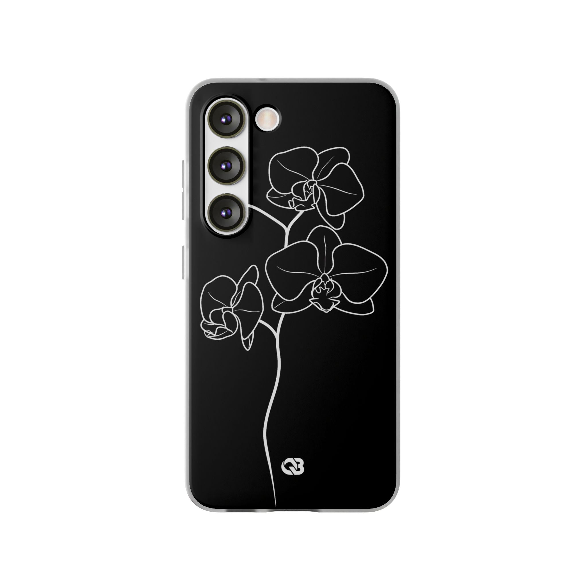 Black Lite Phone Case for Samsung - Noir Alabaster Orchid