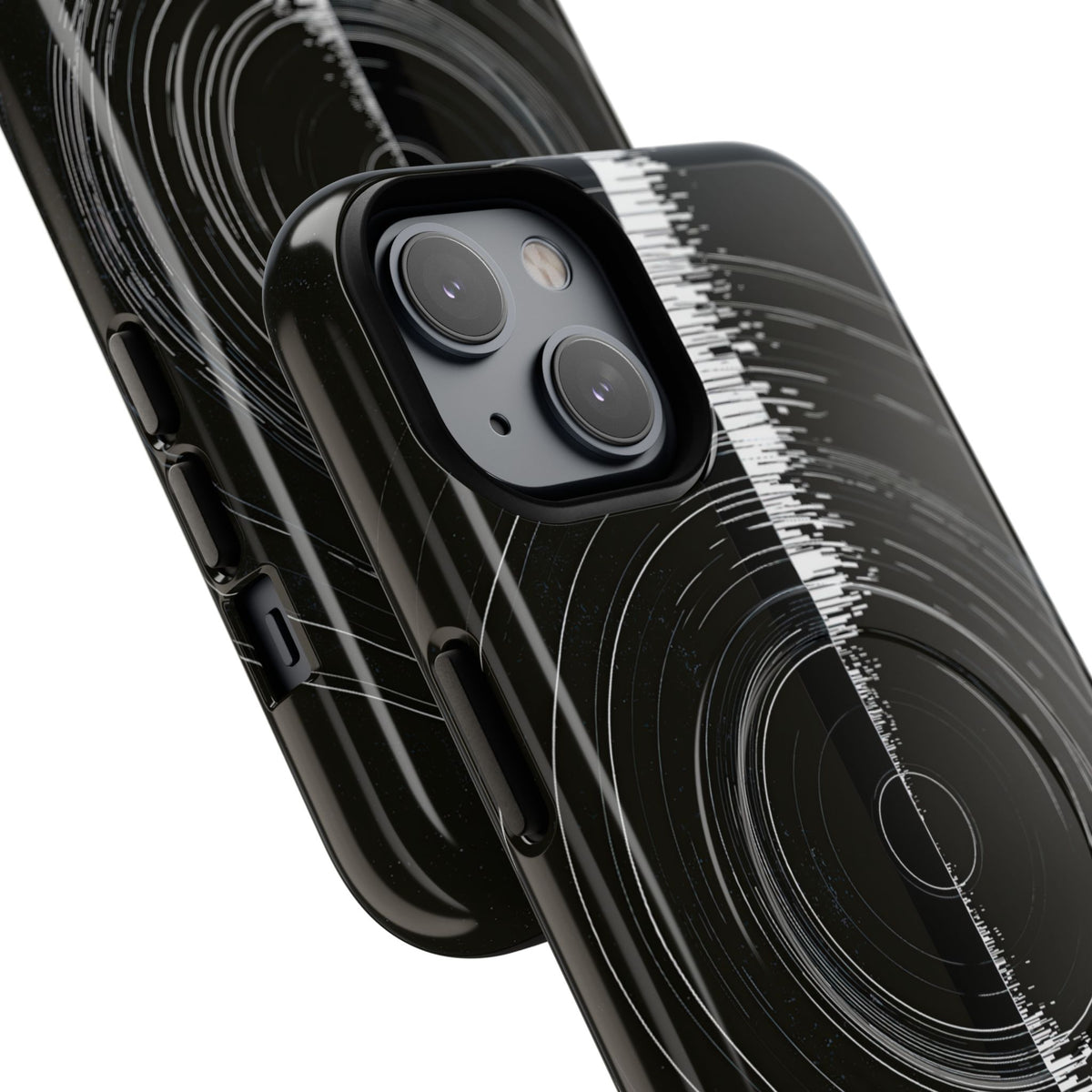 Black Tough 2.0 Magsafe Phone Case for iPhone - Obsidian Orbital Signal