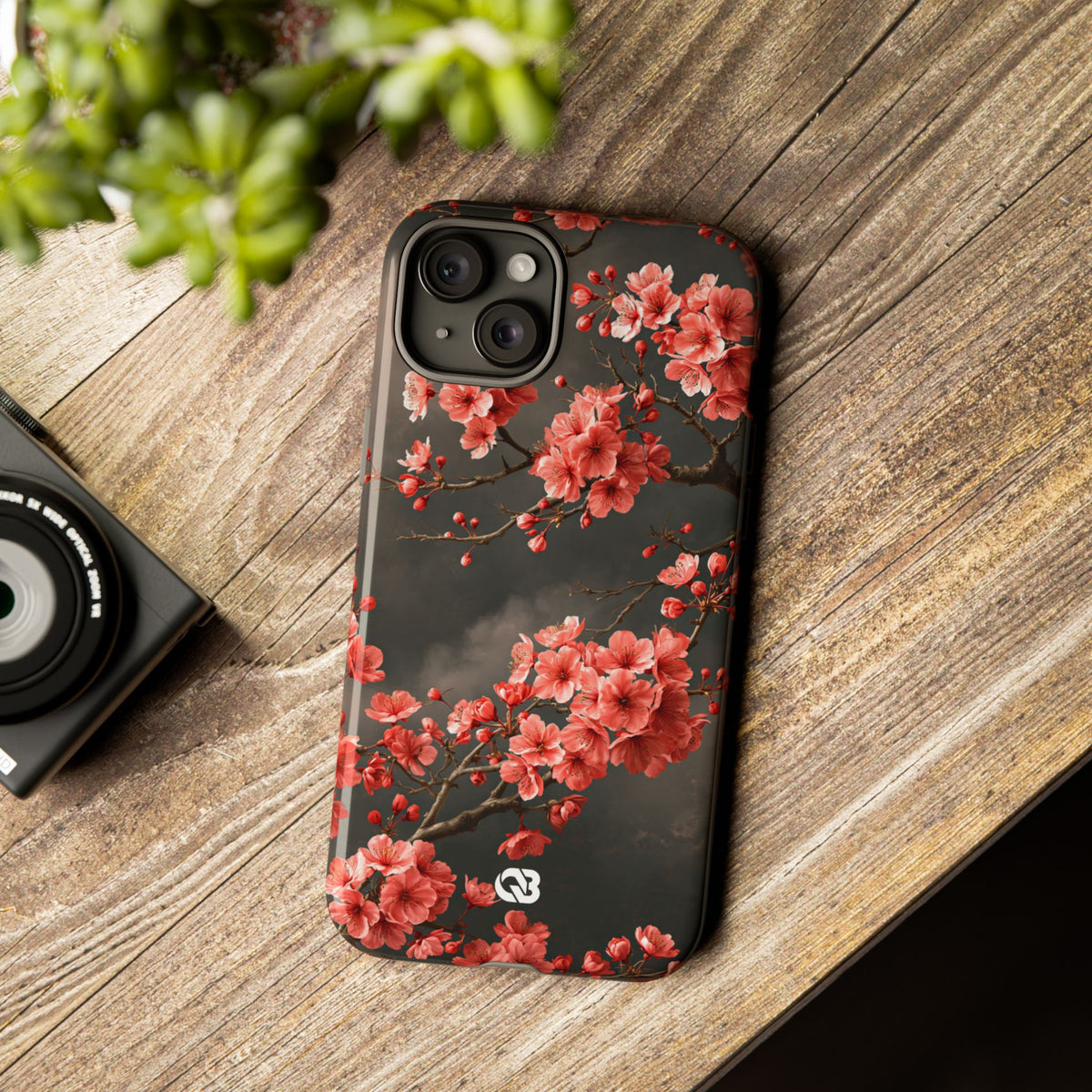 Dark Sakura Nocturne · Tough Phone Case for iPhone · Black