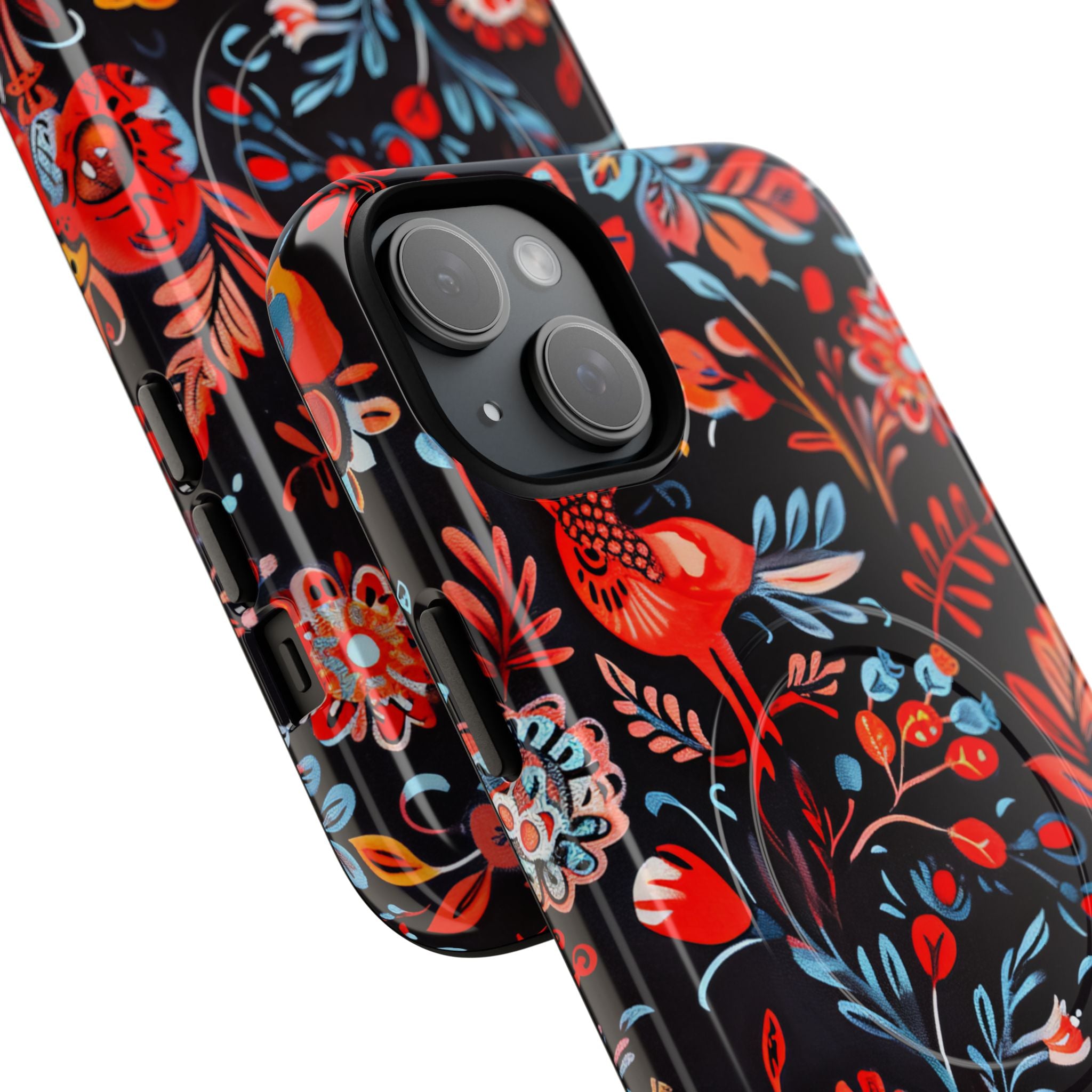 Vivid Birdscape iPhone 15 Plus Cover - Tough+