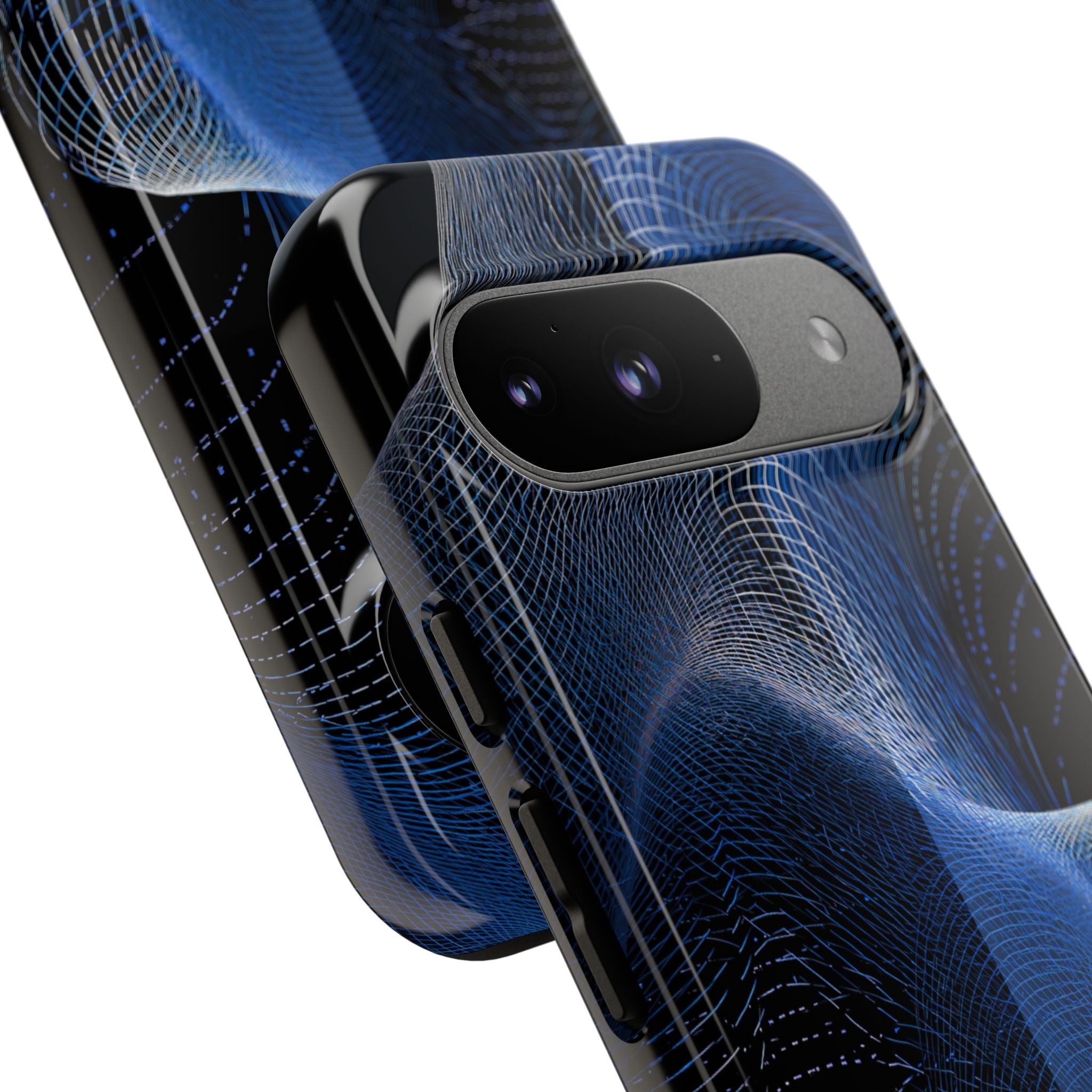 Blue Tough Phone Case for Google Pixel - Electric Blue Flux