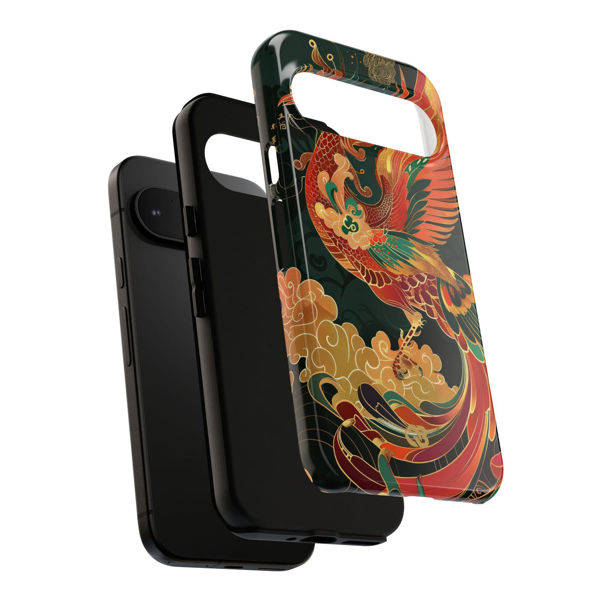 Imperial Phoenix Ascent · Tough Phone Case for Pixel · Red