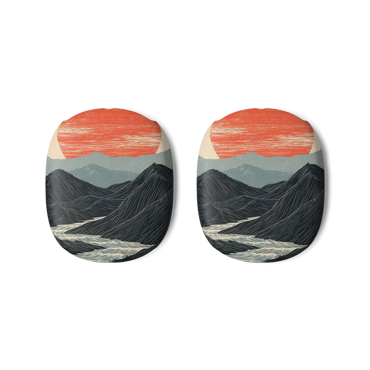 Crimson Ridge Horizon · Hard Case for AirPods Max · Black