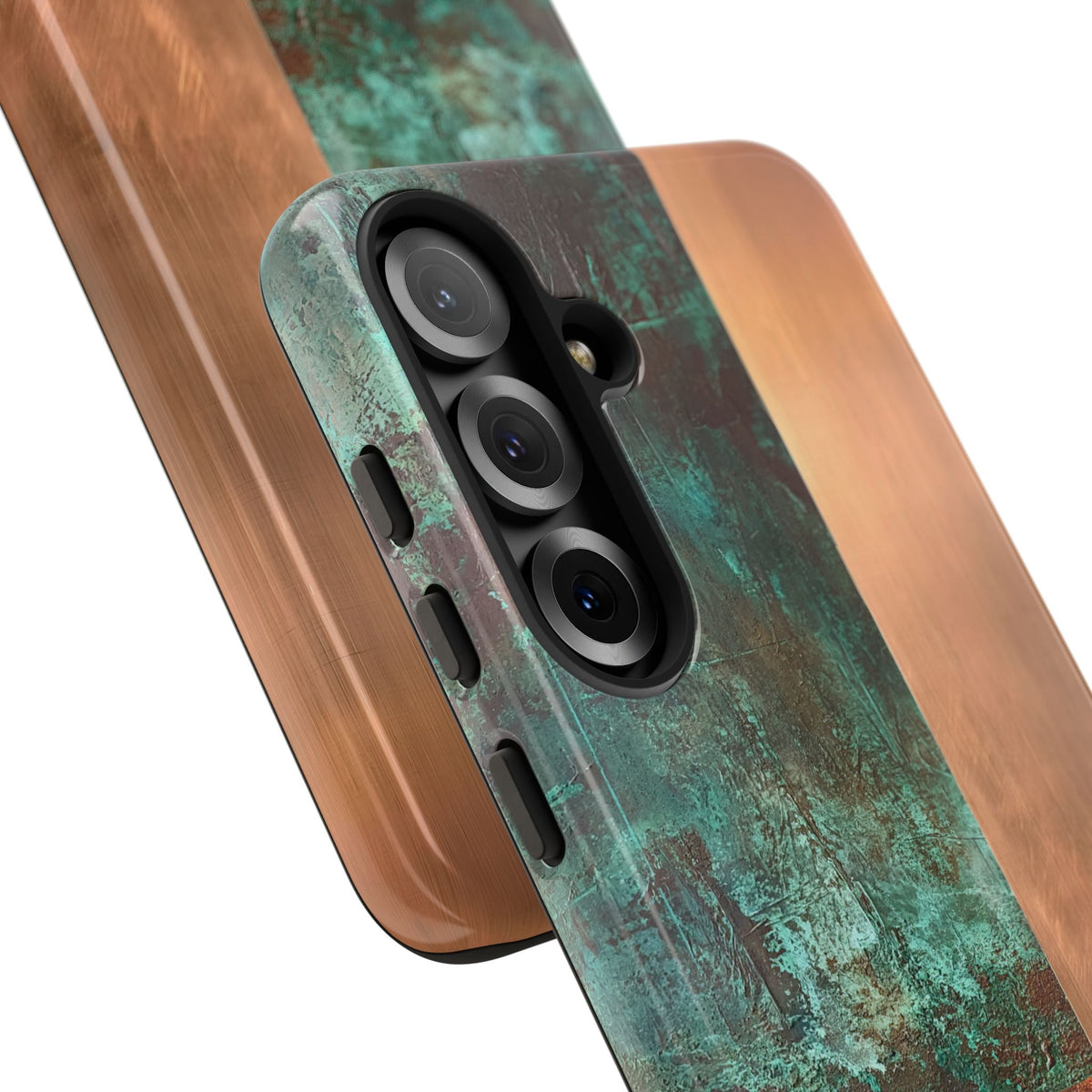 Teal Tough Phone Case for Samsung - Verdigris Copper Slab