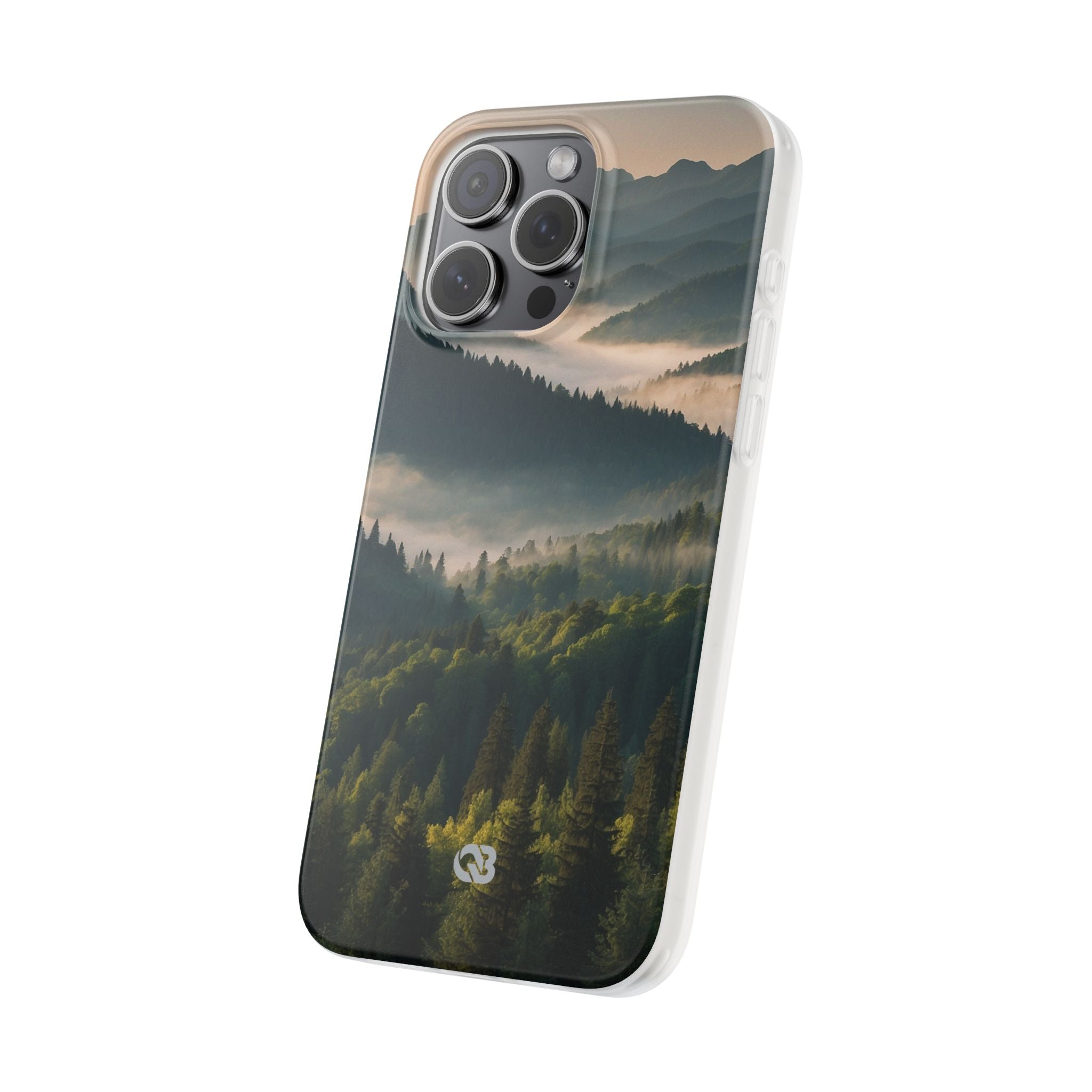 Foggy Mountain Ridge · Soft Phone Case for iPhone